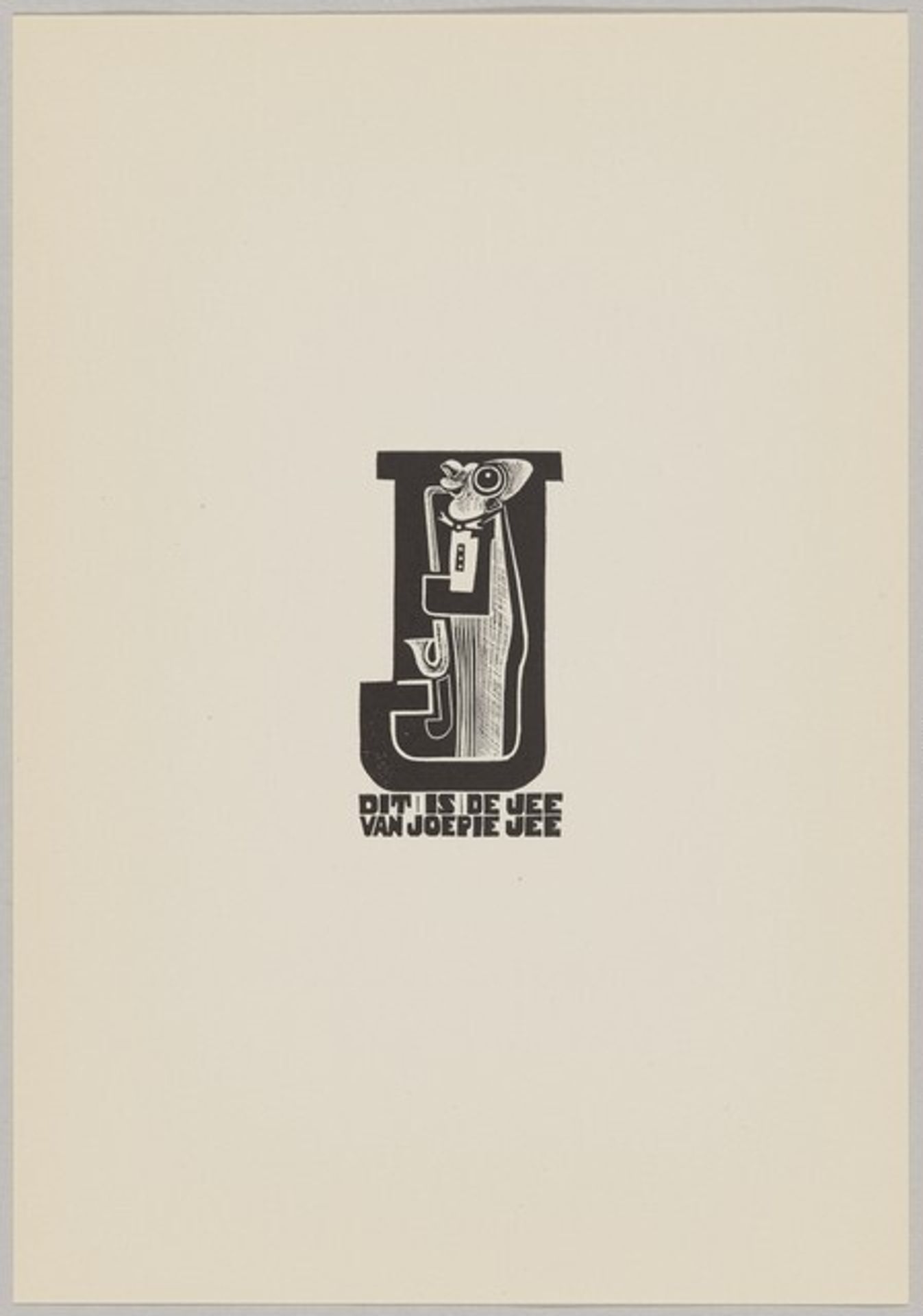 Letter "J" by Cor de Wolff