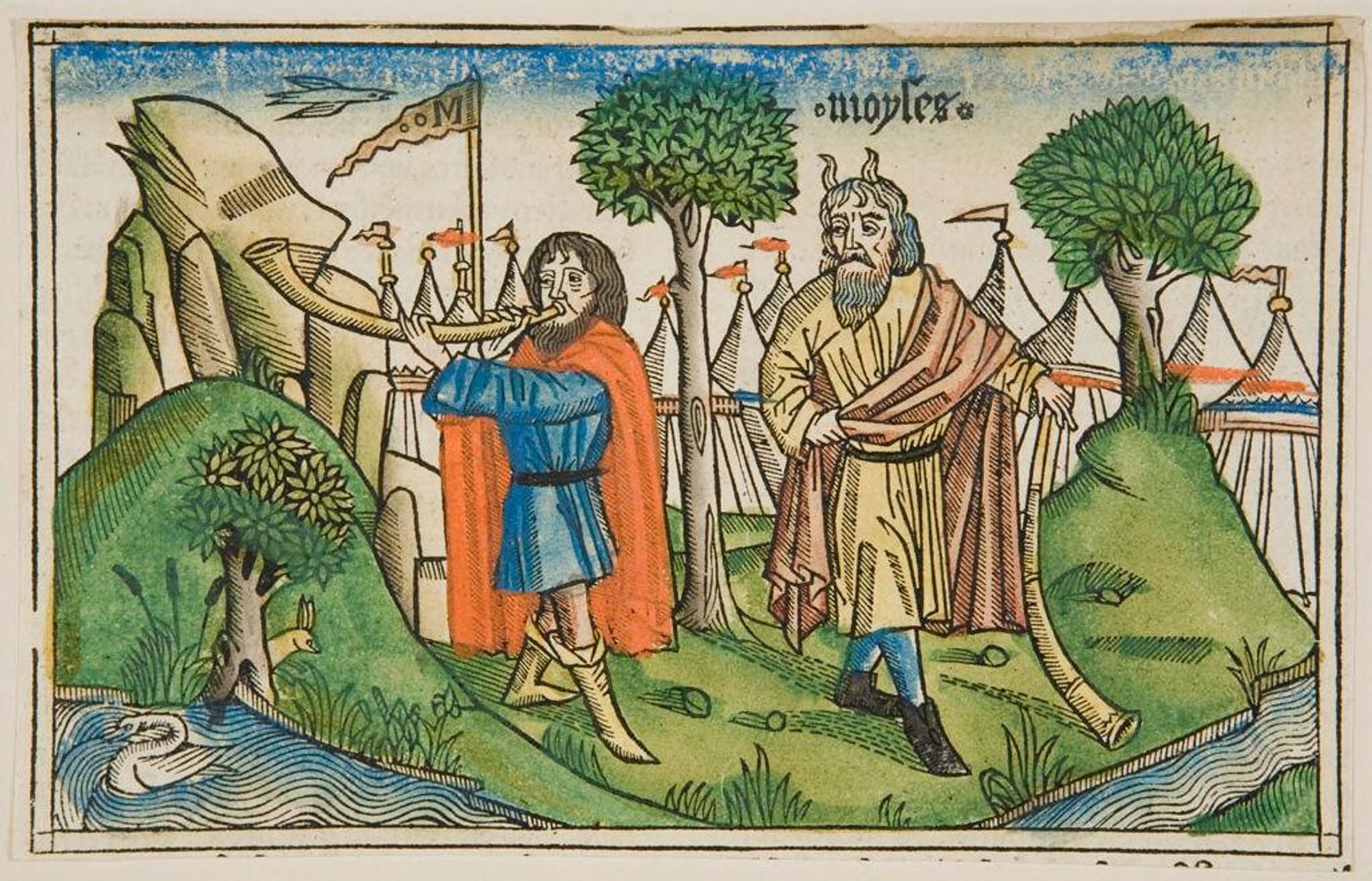 Moses and the Two Silver Trumpets (Num. X, 1-10) by Anonymous