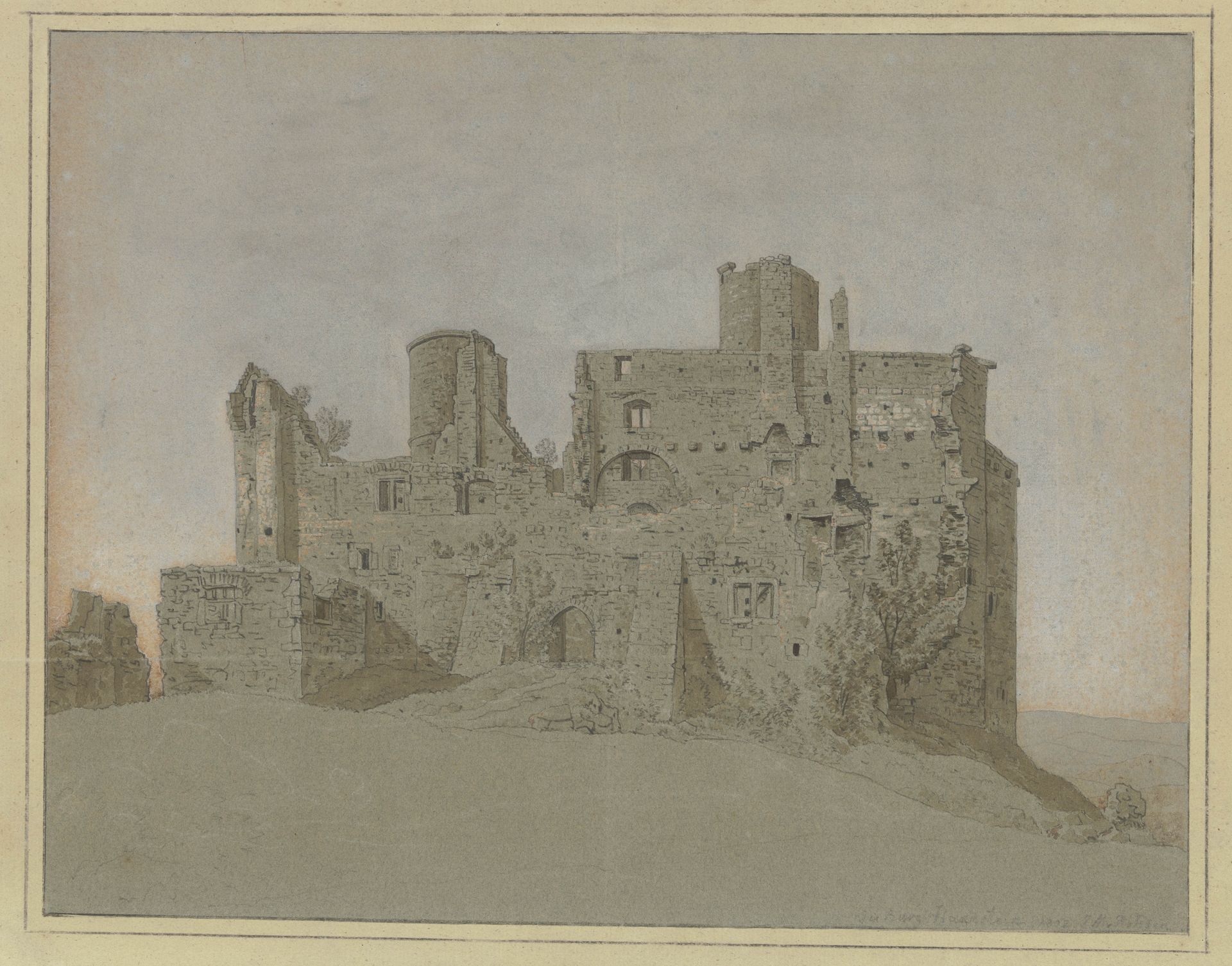 Burg Hanstein bei Witzenhausen by Johann Martin von Rohden