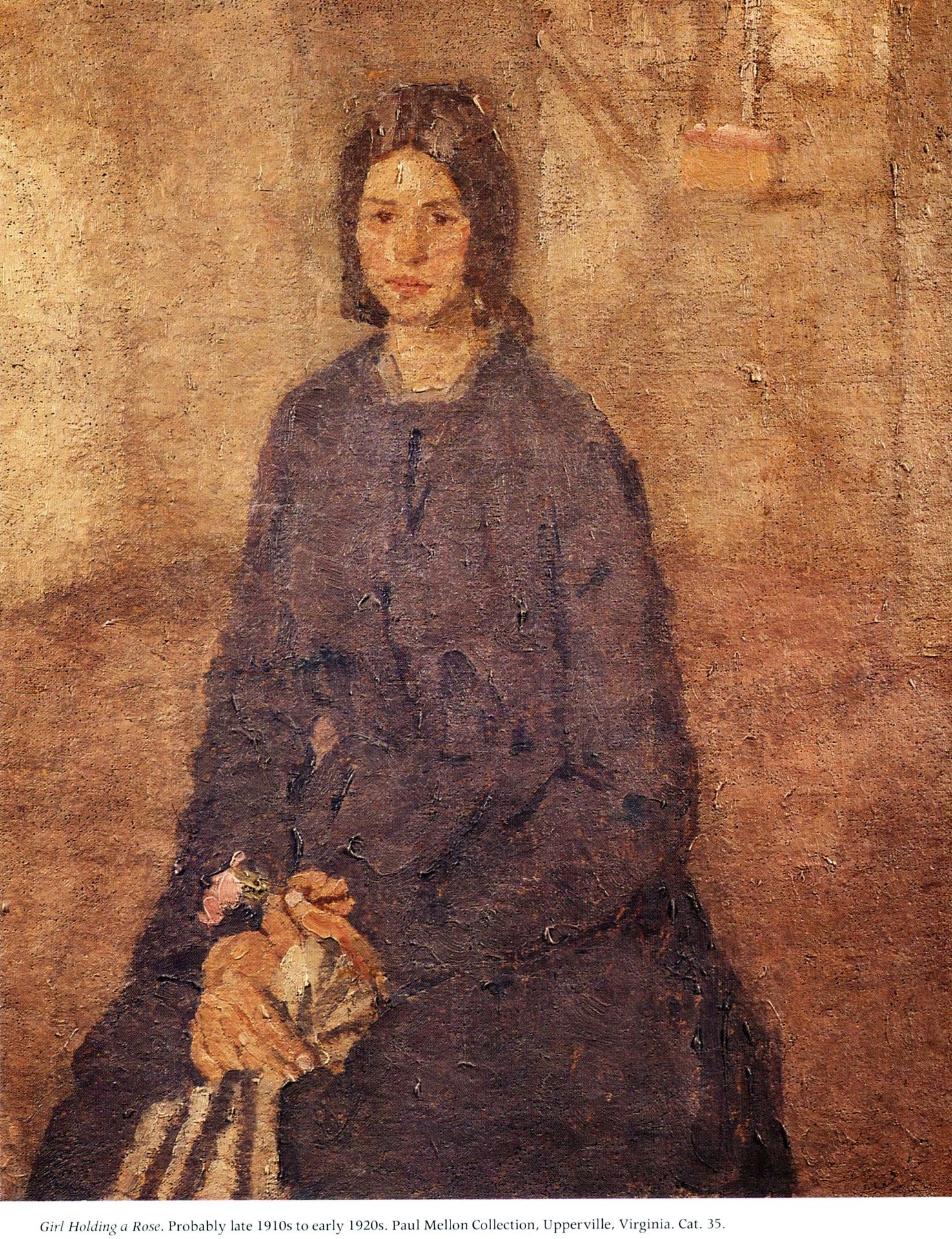 Girl Holding a Rose by Gwen John
