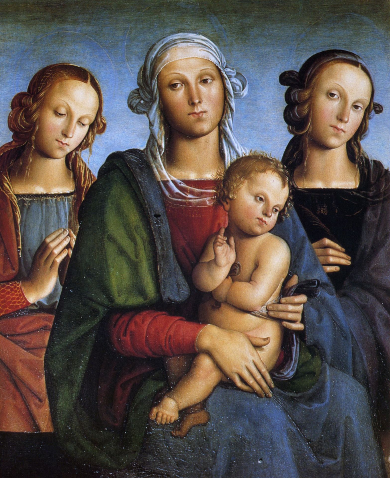Madonna and Child with St. Catherine and St. Rosa by Pietro Perugino