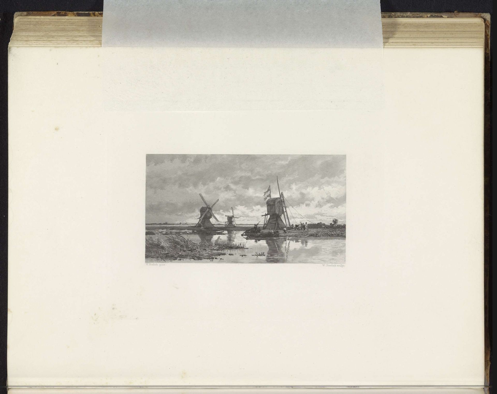 De eerste windmolens in Holland, 14e eeuw by Willem (I) Steelink