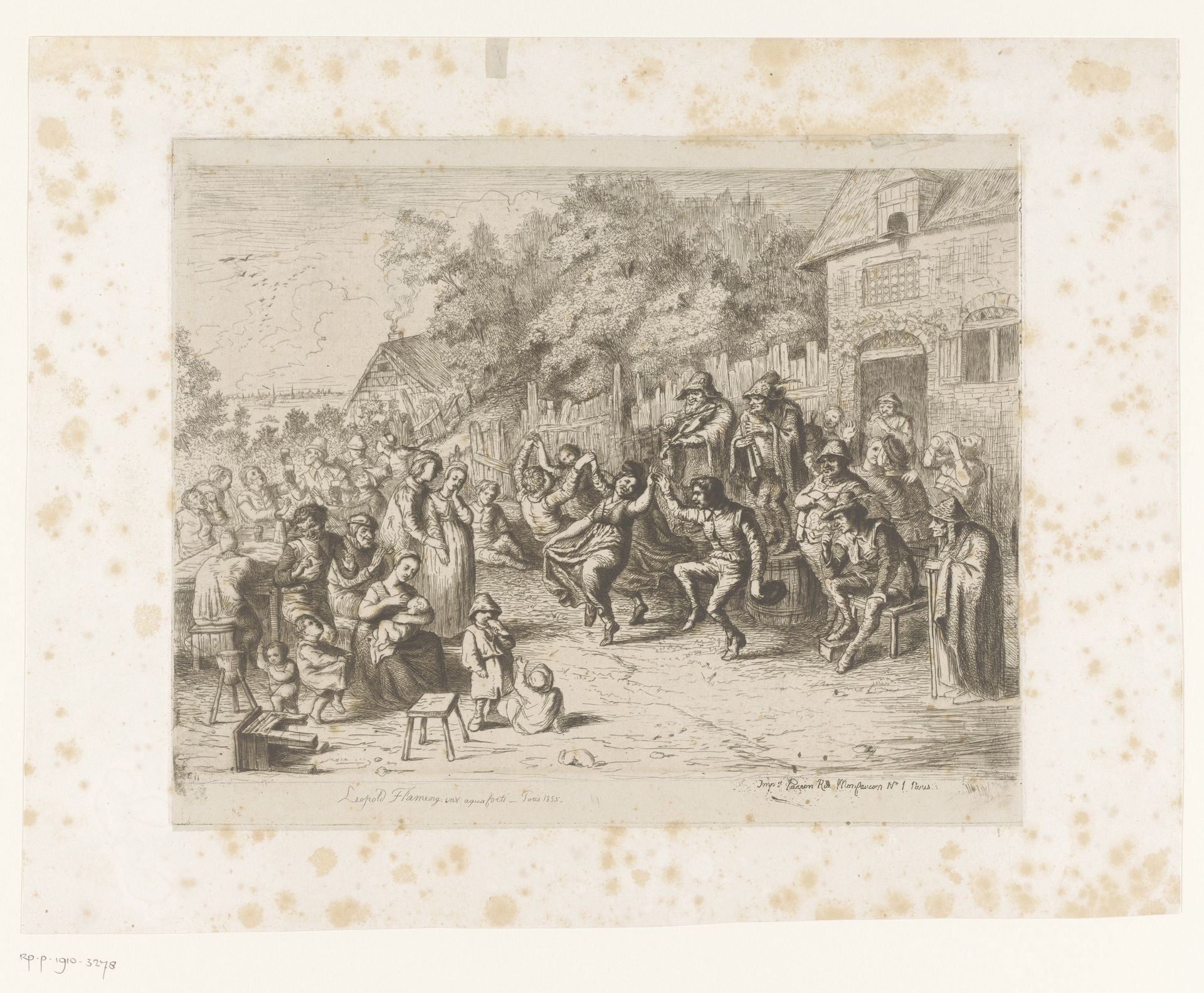 Boerenkermis by Léopold Flameng