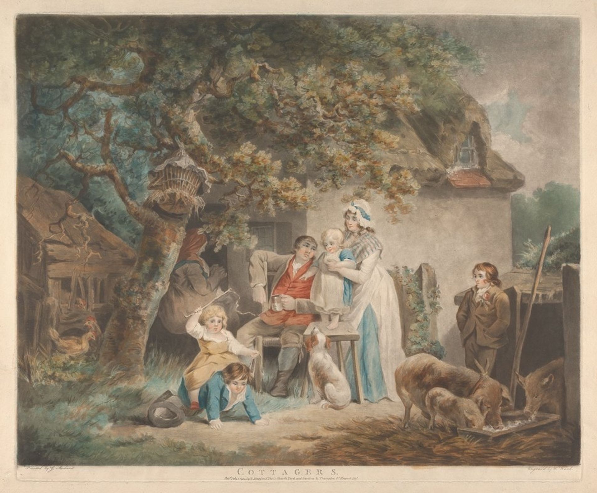 Cottagers by George Morland