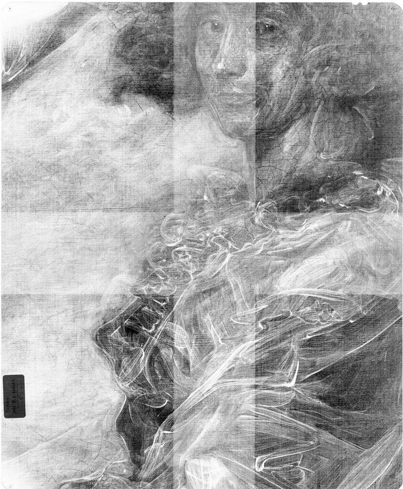 X-radiograph(s) of "Mrs. Daniel Denison Rogers" by Artist of original: John Singleton Copley