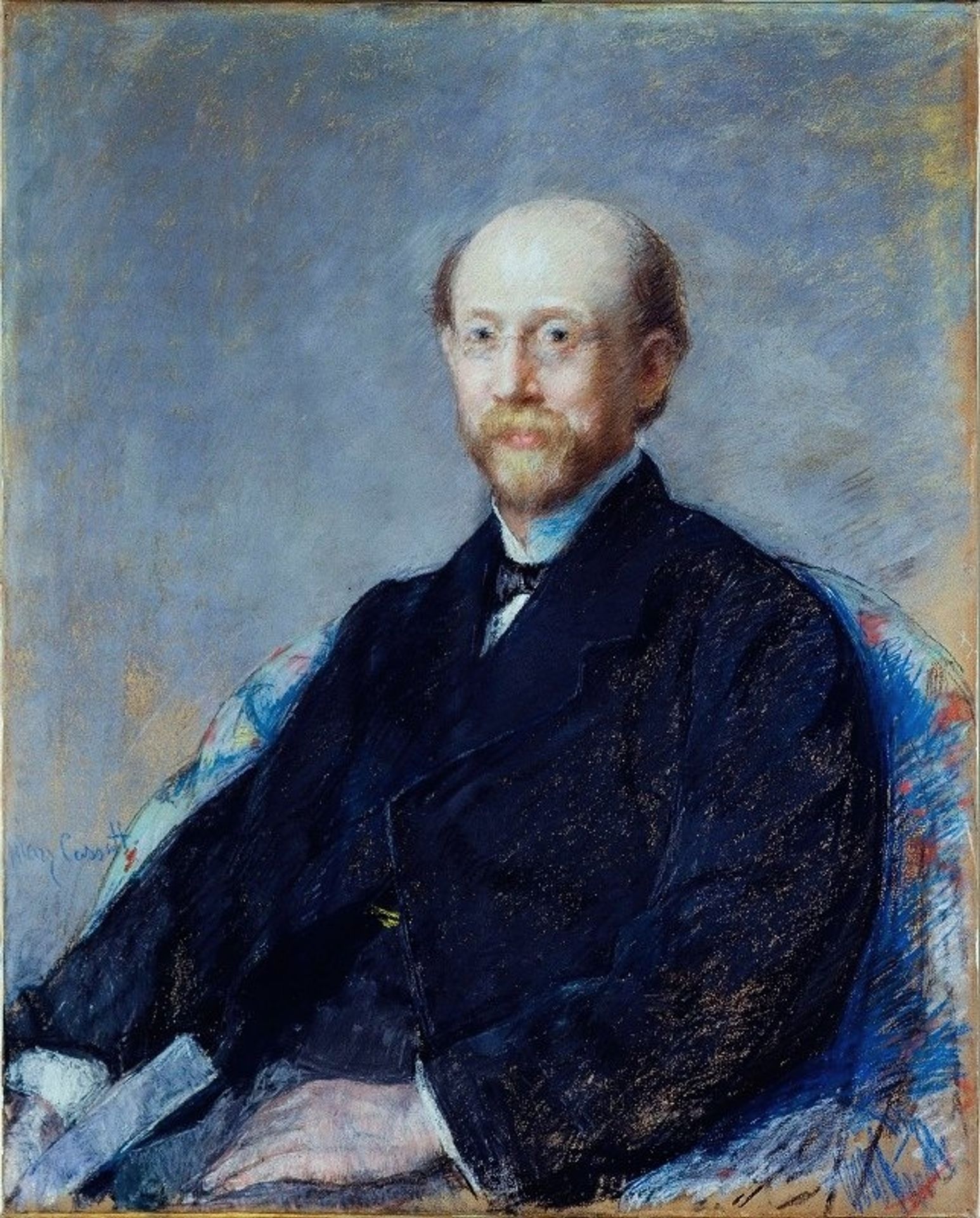 Portrait d’homme by Mary Cassatt