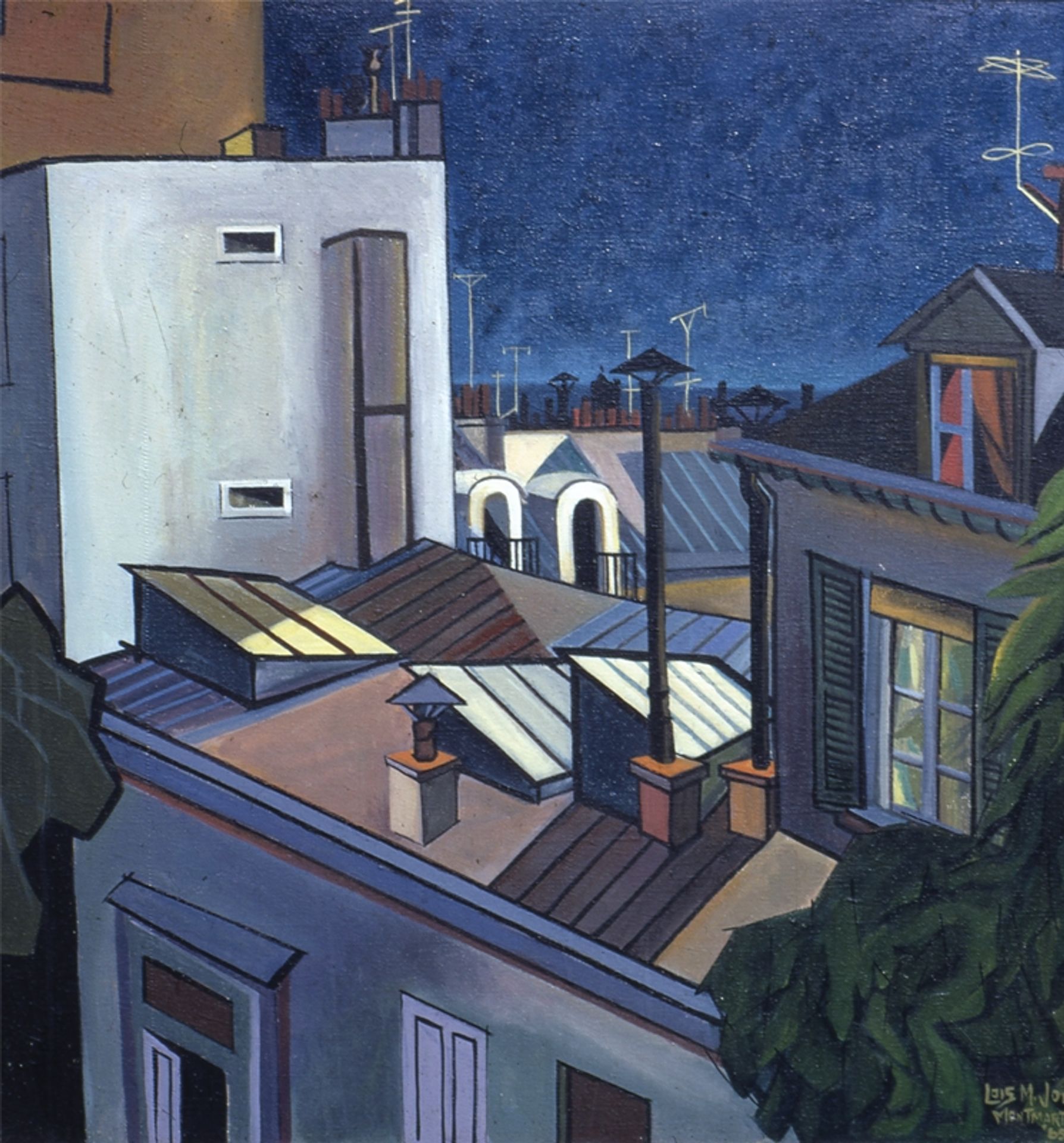 Paris Rooftops, Montmarte by Beauford Delaney