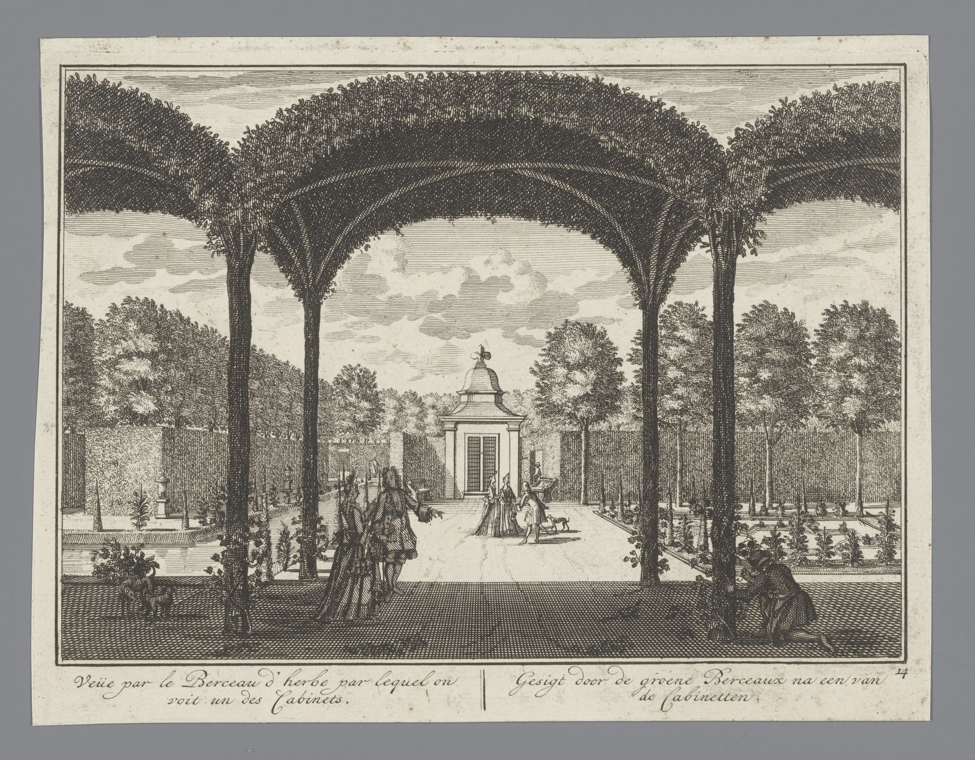 Gezicht op een theehuis in de tuin van Slot Zeist by Daniël Stopendaal