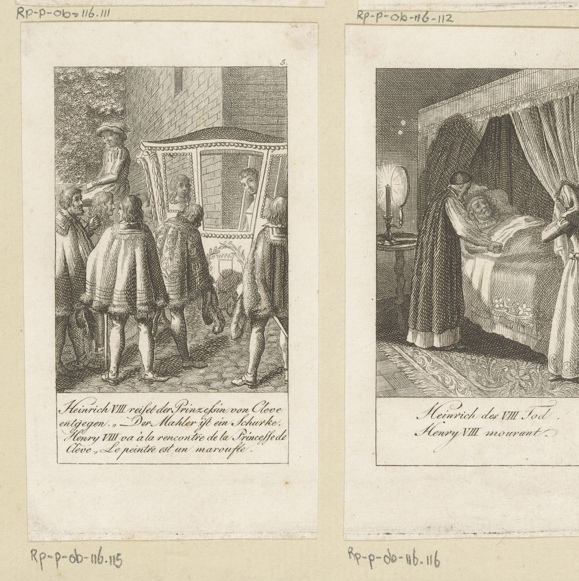 Voorstelling uit de geschiedenis van Hendrik VIII by Christian Gottlieb Geyser