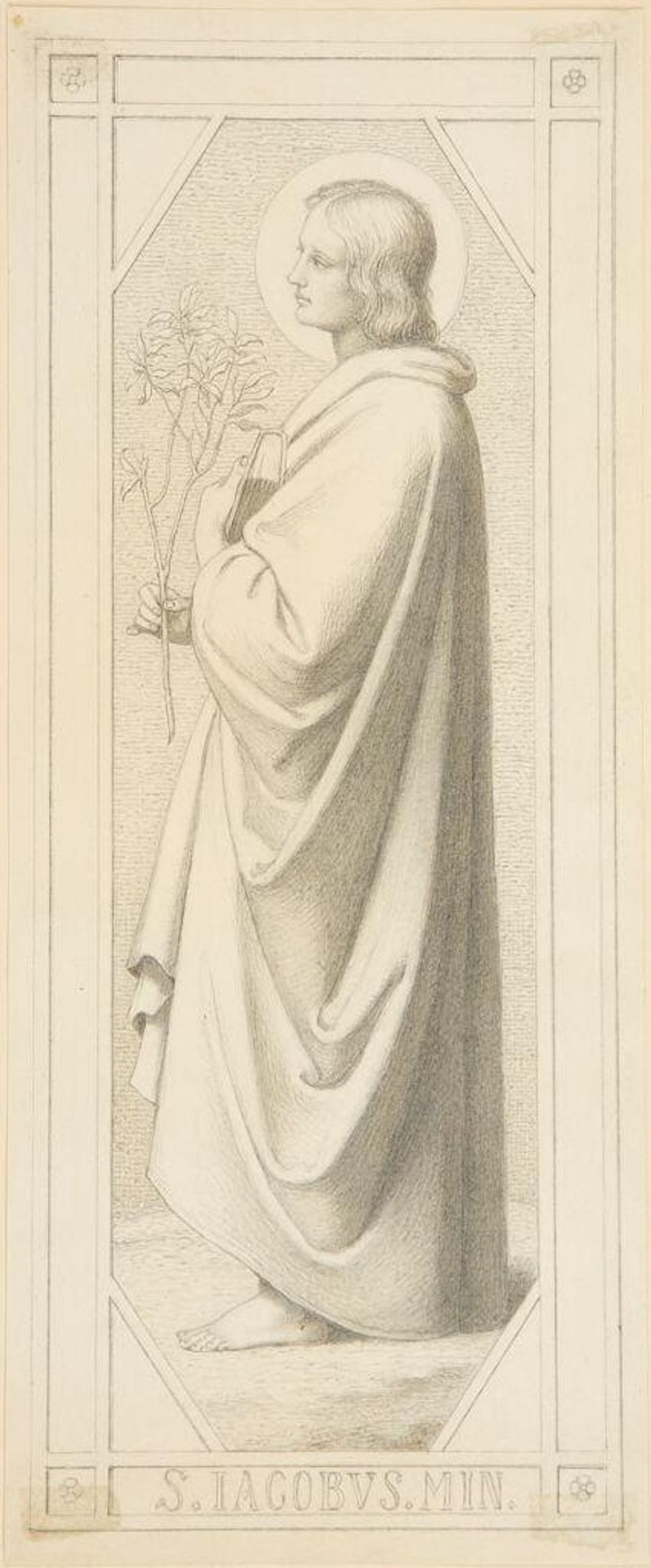 Study for a Stained Glass Window:  Saint James the Less by Kenyon Cox