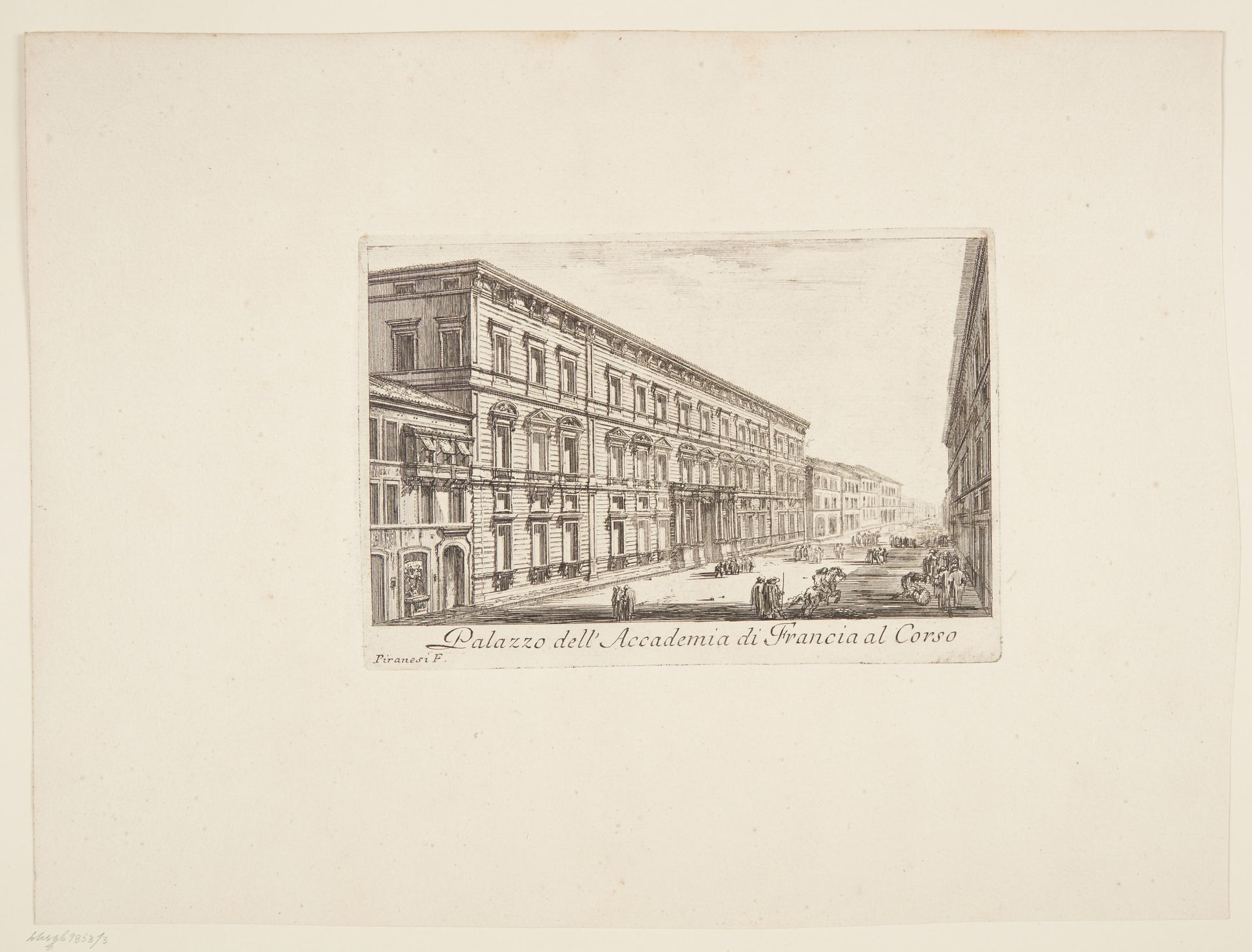 Palazzo of the French Academy on the Corso by Giovanni Battista Piranesi