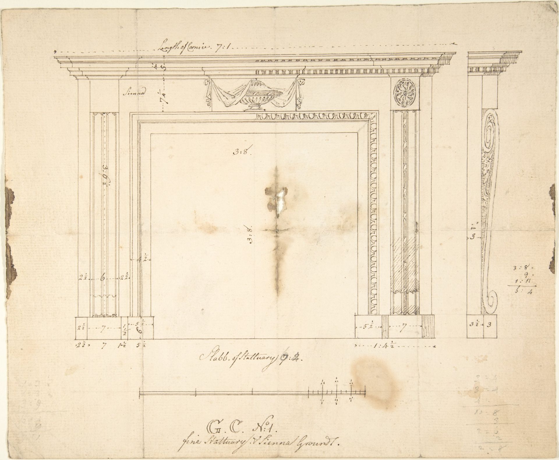 Design for a Chimneypiece by Sir William Chambers