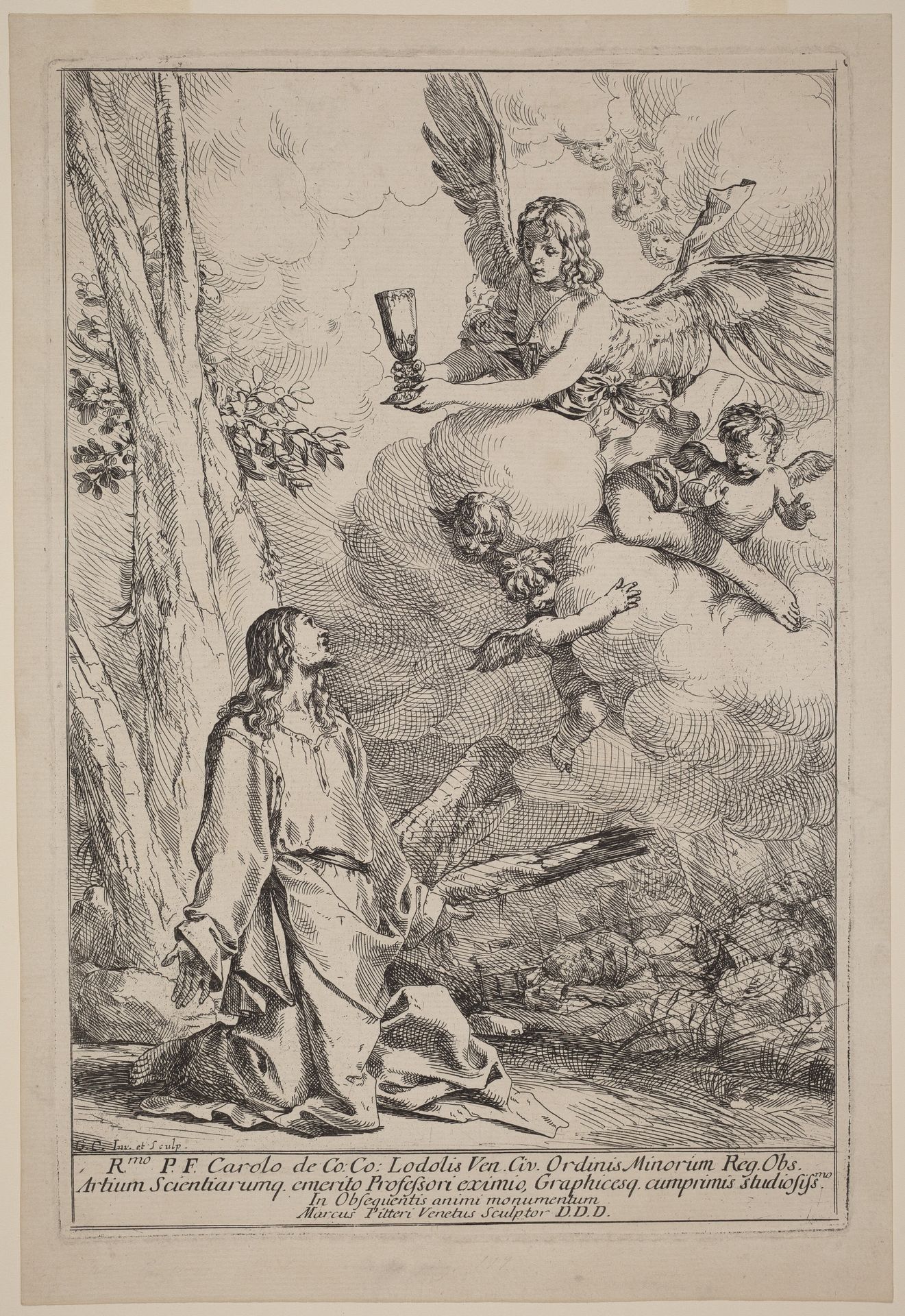 Christ on the Mount of Olives by Giulio Carpioni
