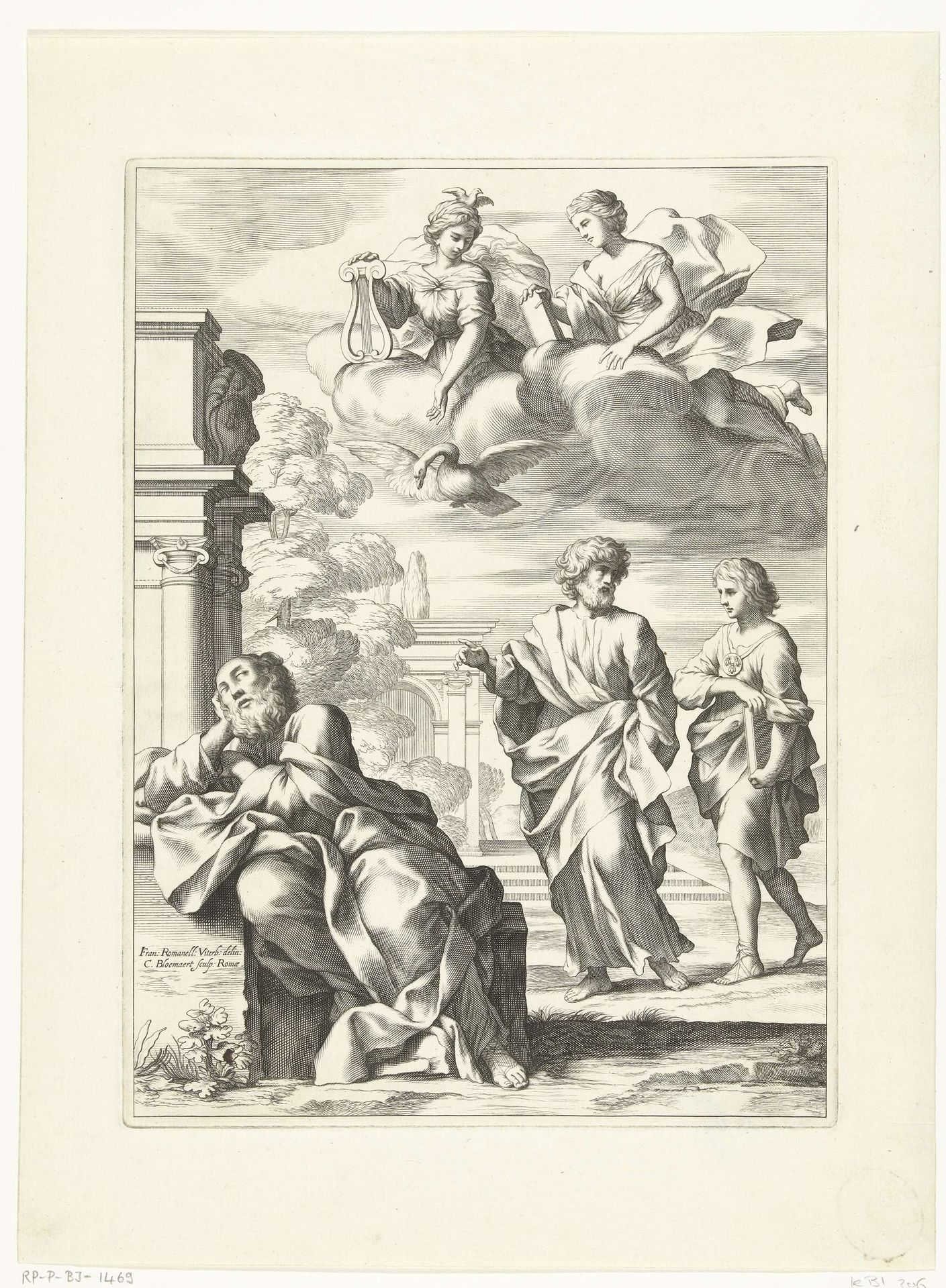 Allegorie over het leren by Cornelis Bloemaert