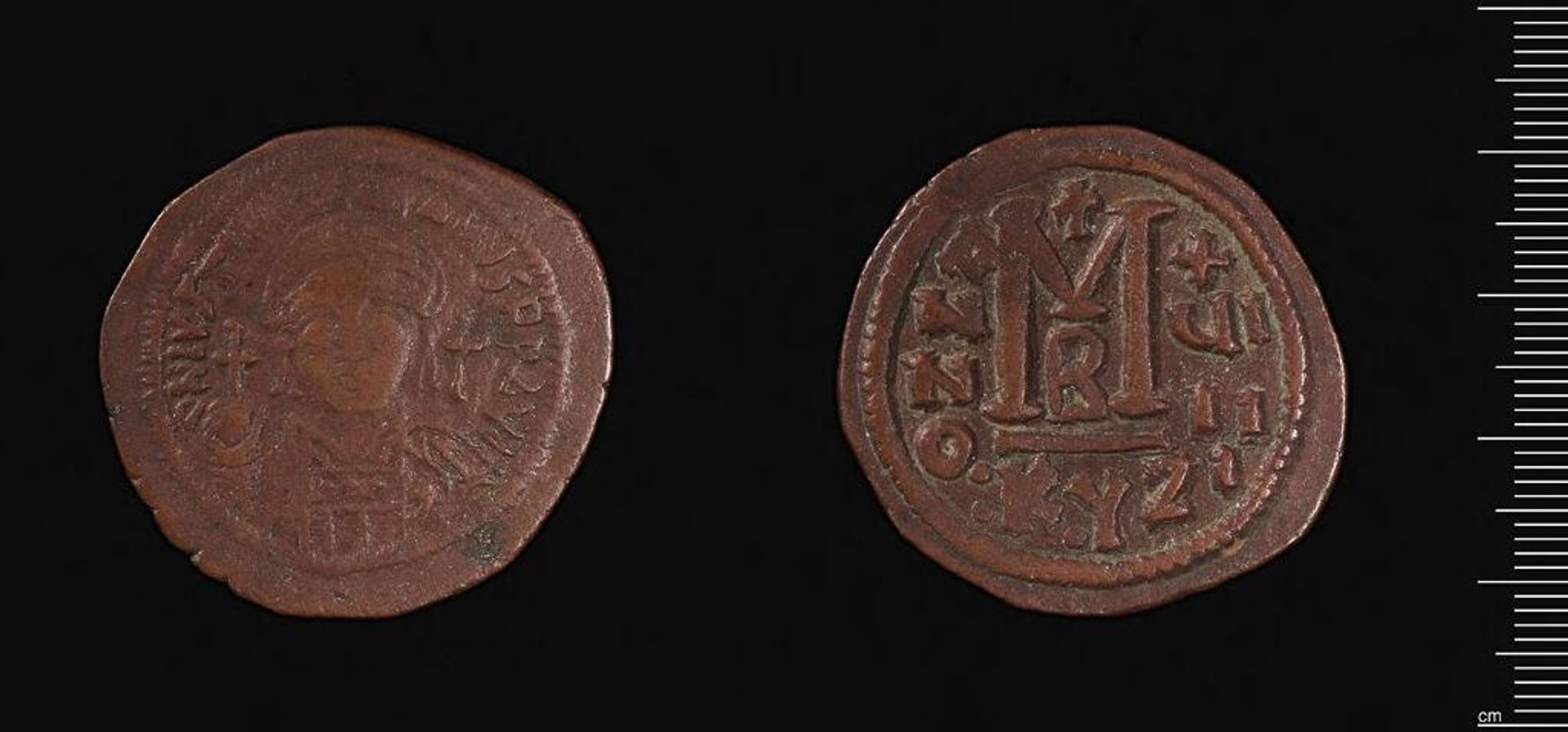 Coin of Justinian I by Justinian I