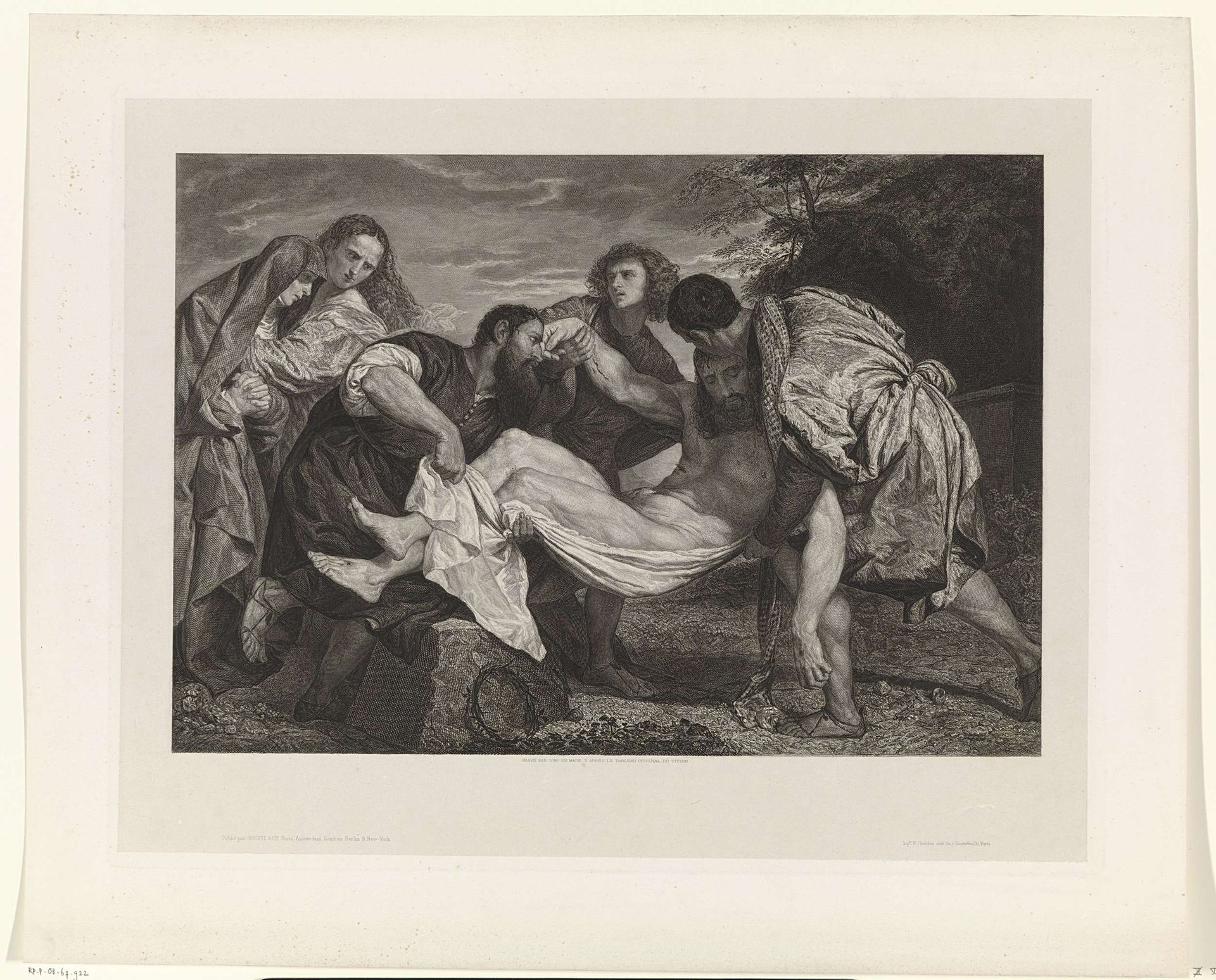 Graflegging van Christus by Johannes de Mare