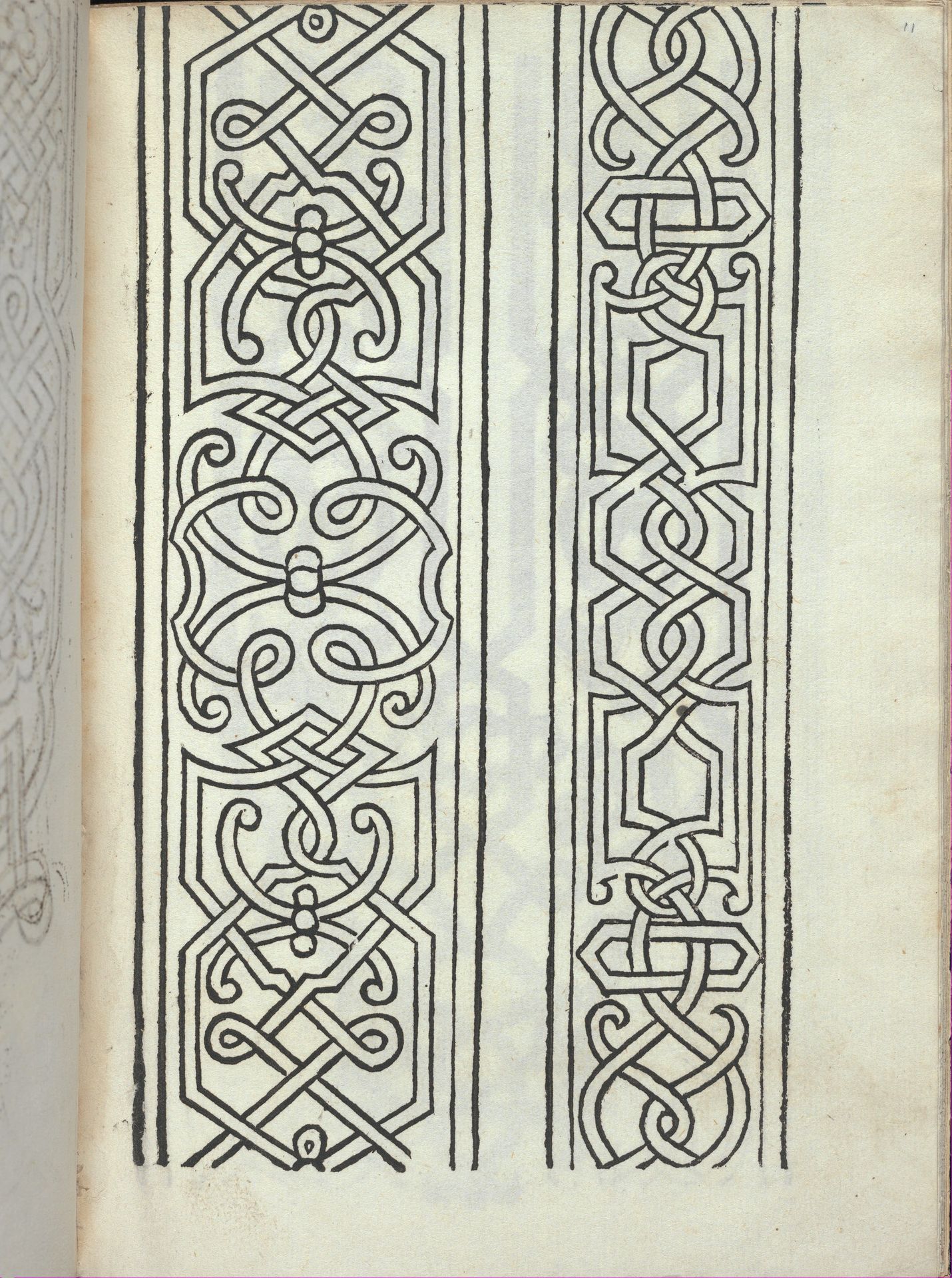 Libro quarto. De rechami per elquale se impara in diuersi modi lordine e il modo de recamare...Opera noua, page 11 (recto) by Alessandro Paganino
