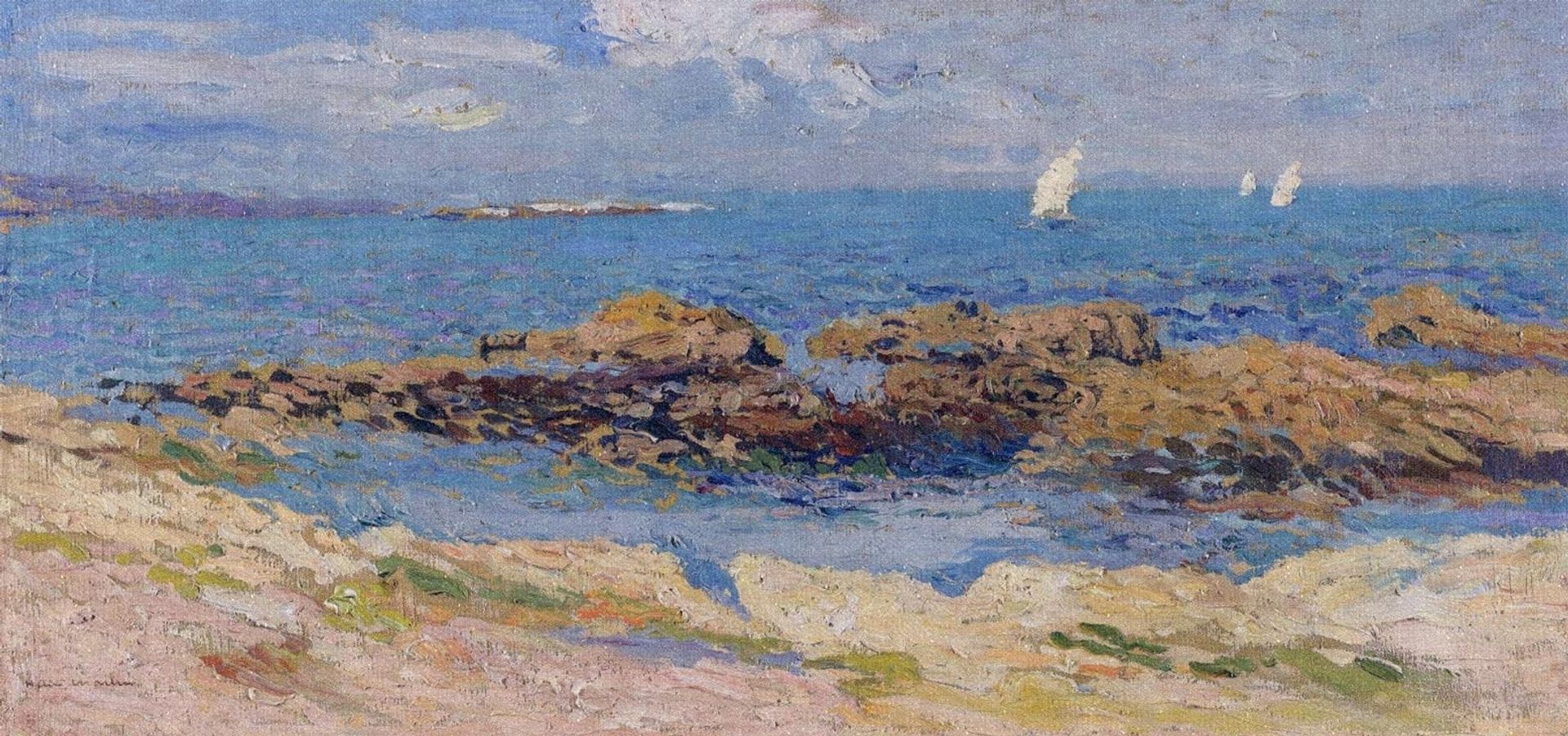 Near Saint Malo by Henri Martin