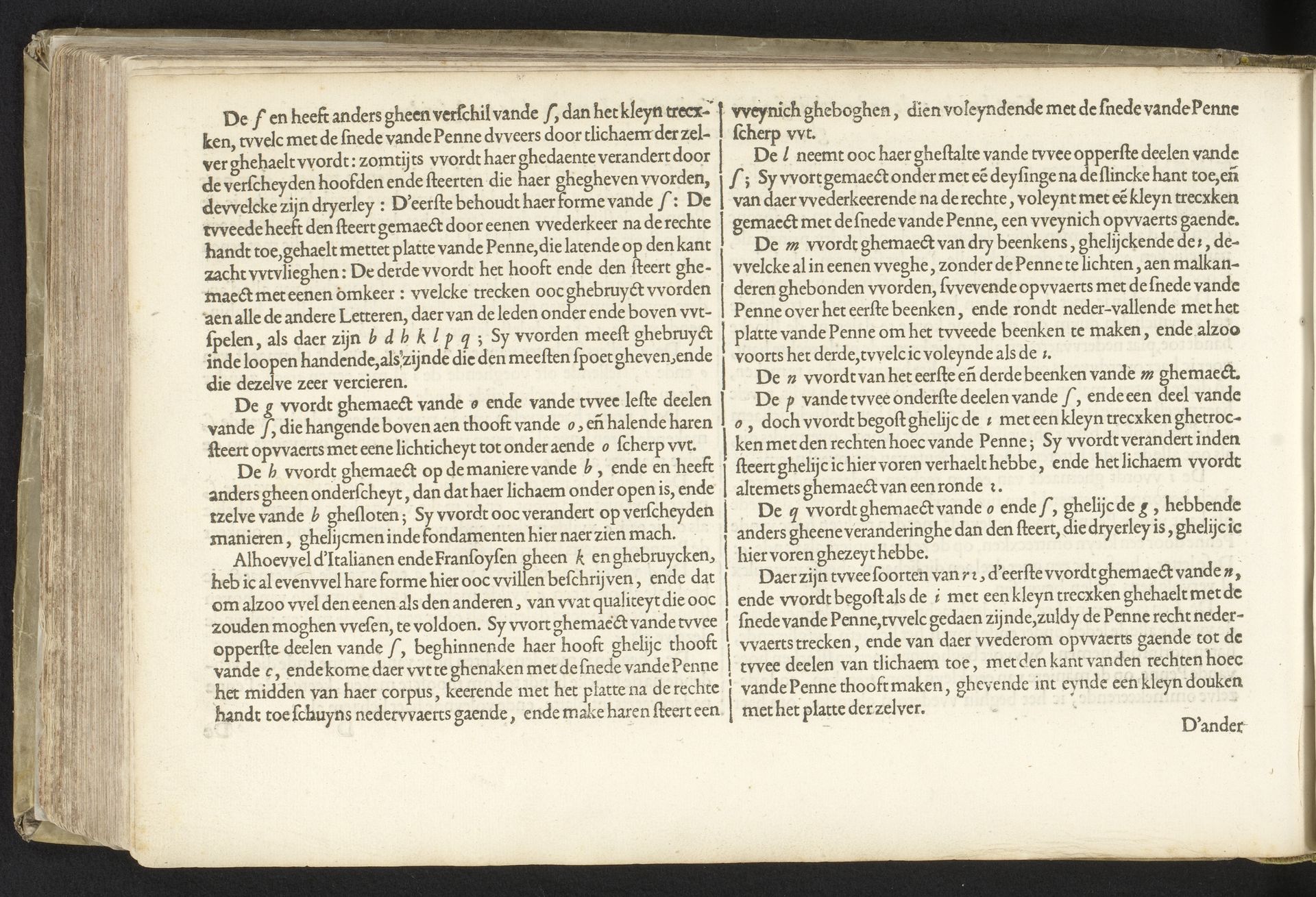 Beschrijving van het schrijven van de Italiaanse letter (vervolg) by Jan van de Velde I