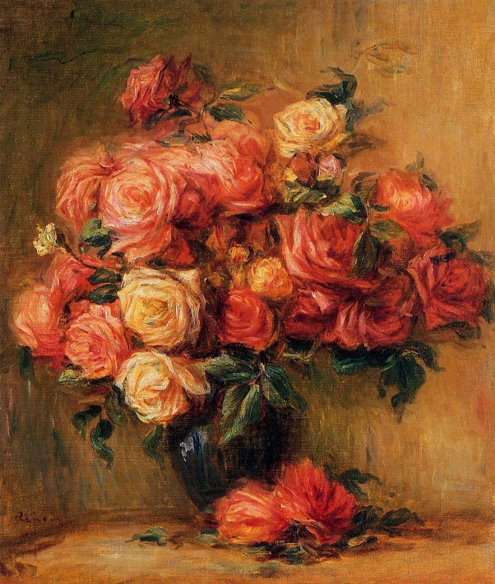Bouquet of Roses by Pierre-Auguste Renoir
