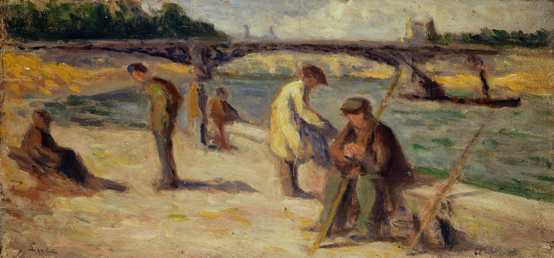 La berge du quai Malaquais by Maximilien Luce