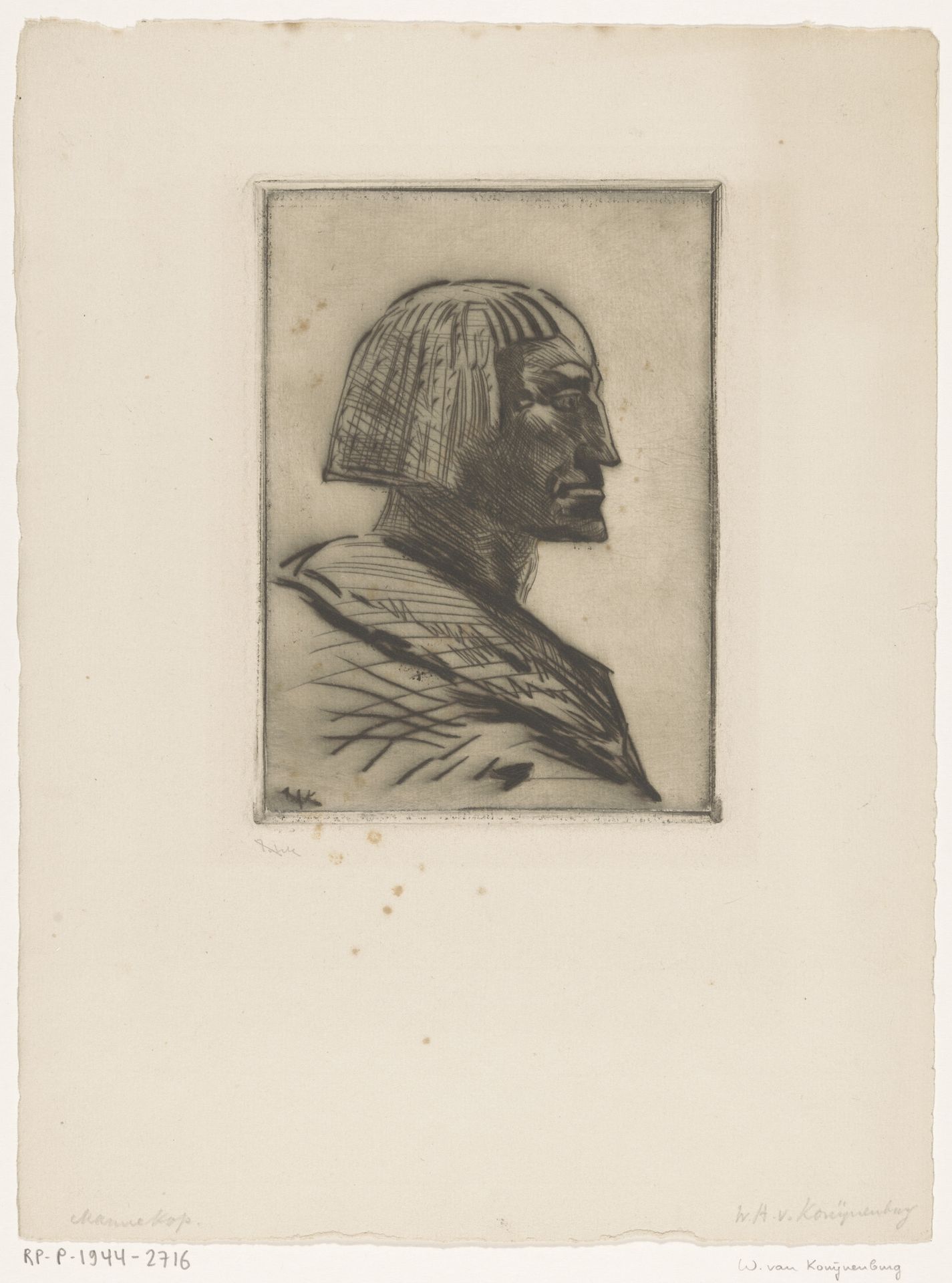 Portret van een Egyptische man by Willem van Konijnenburg