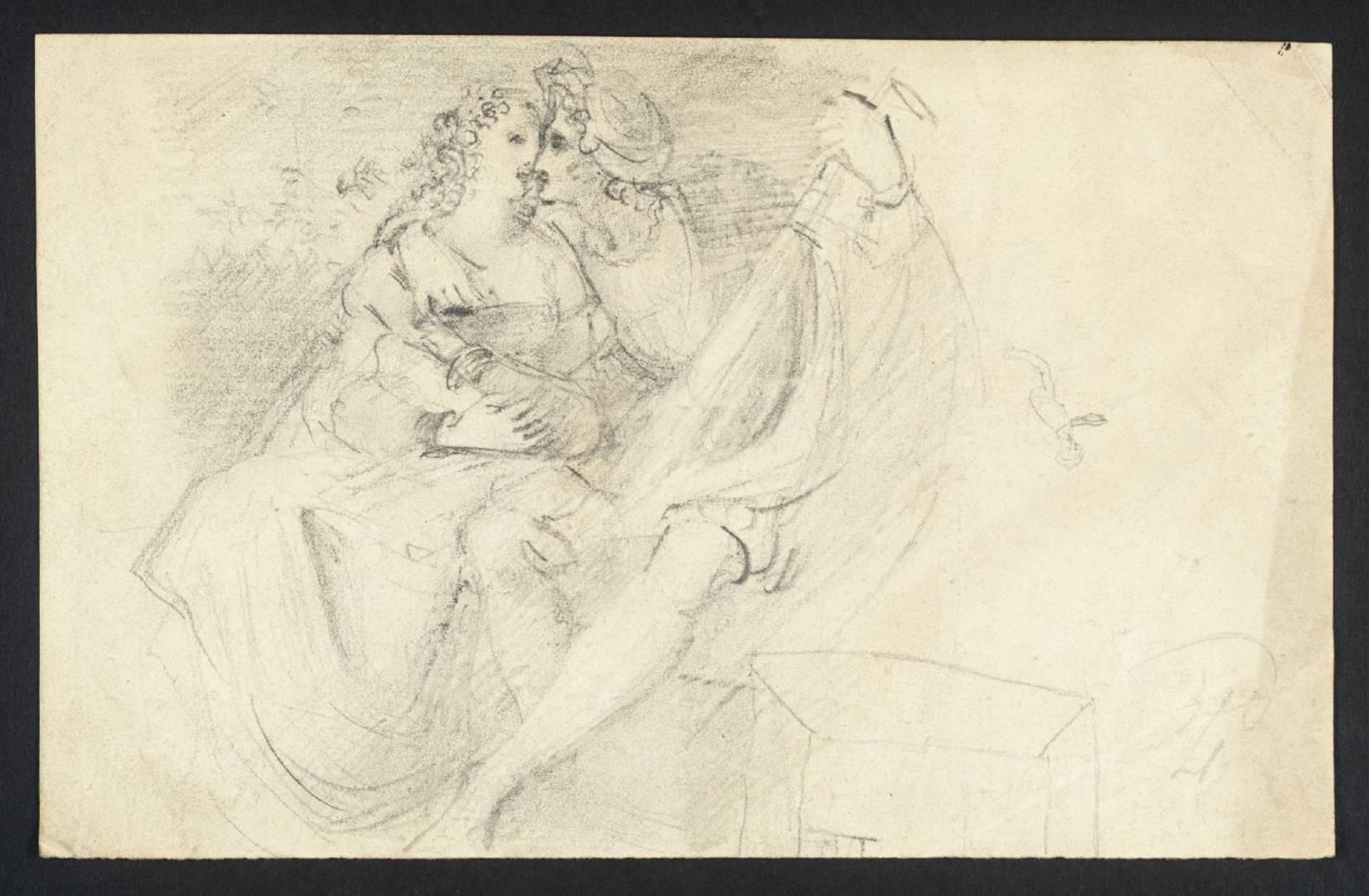 Musician Embracing a Girl by British (?) School 19th century