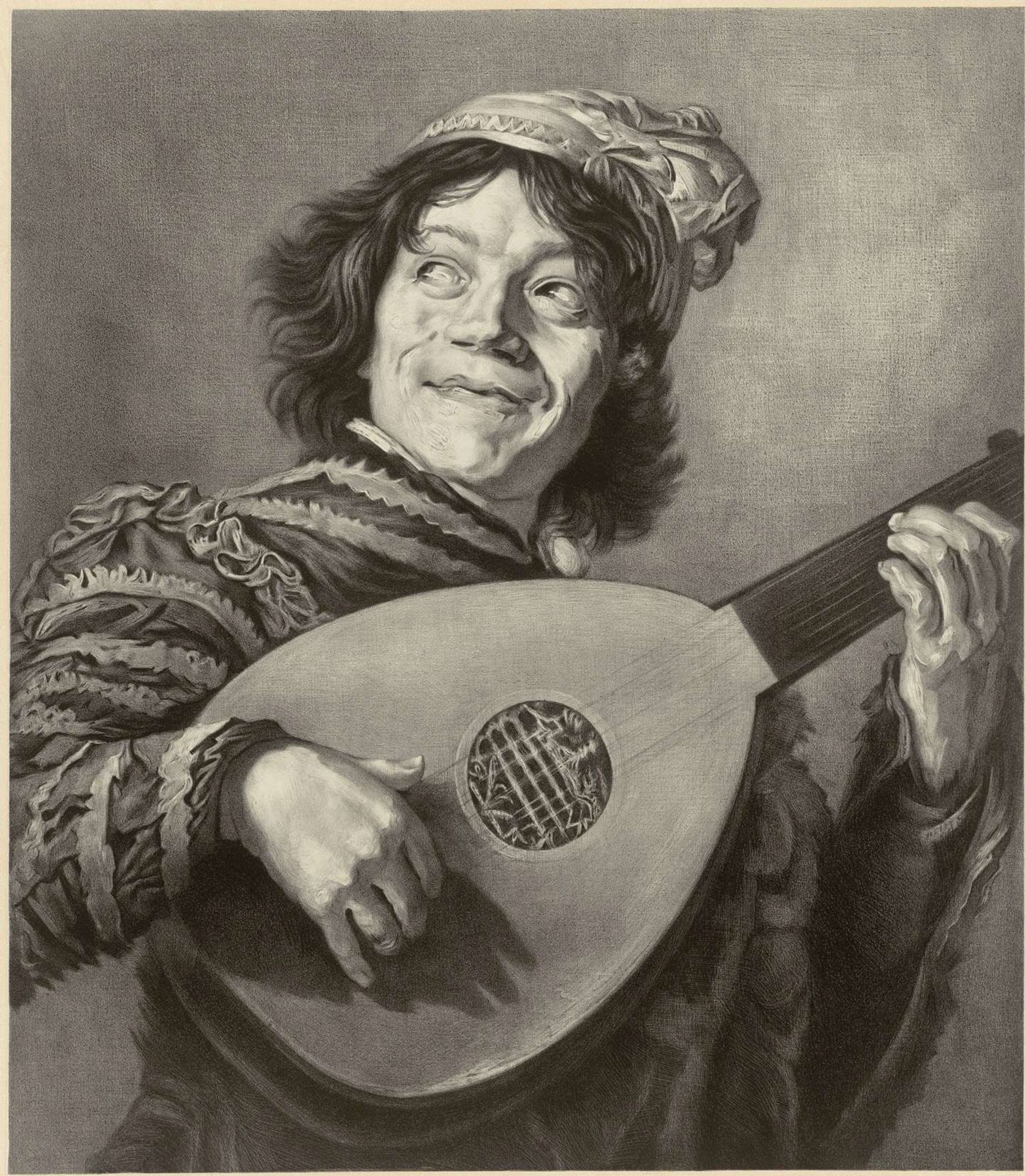 De nar, naar Frans Hals by Alfred Louis Bahuet