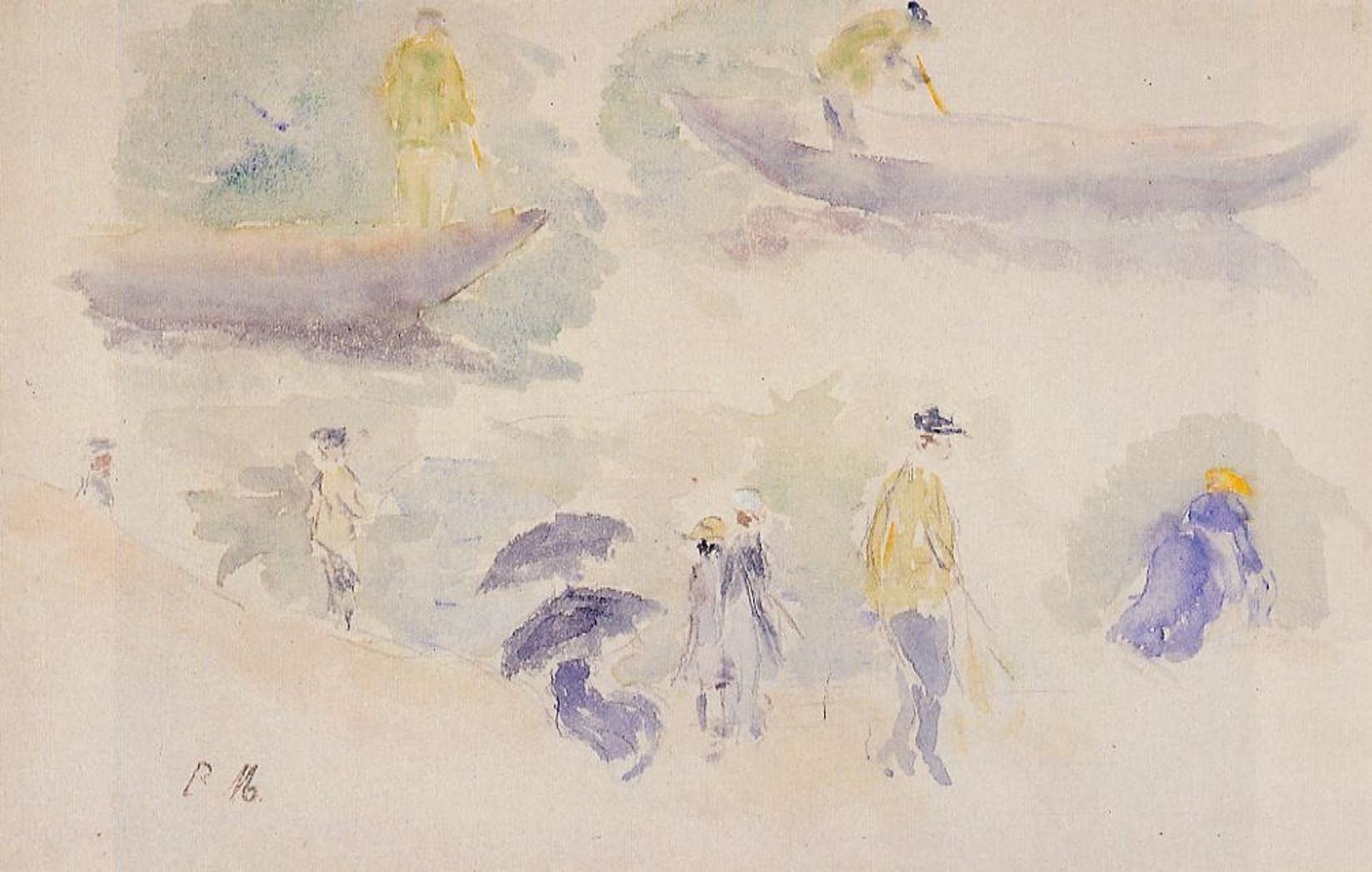 The Banks of the Seine by Berthe Morisot