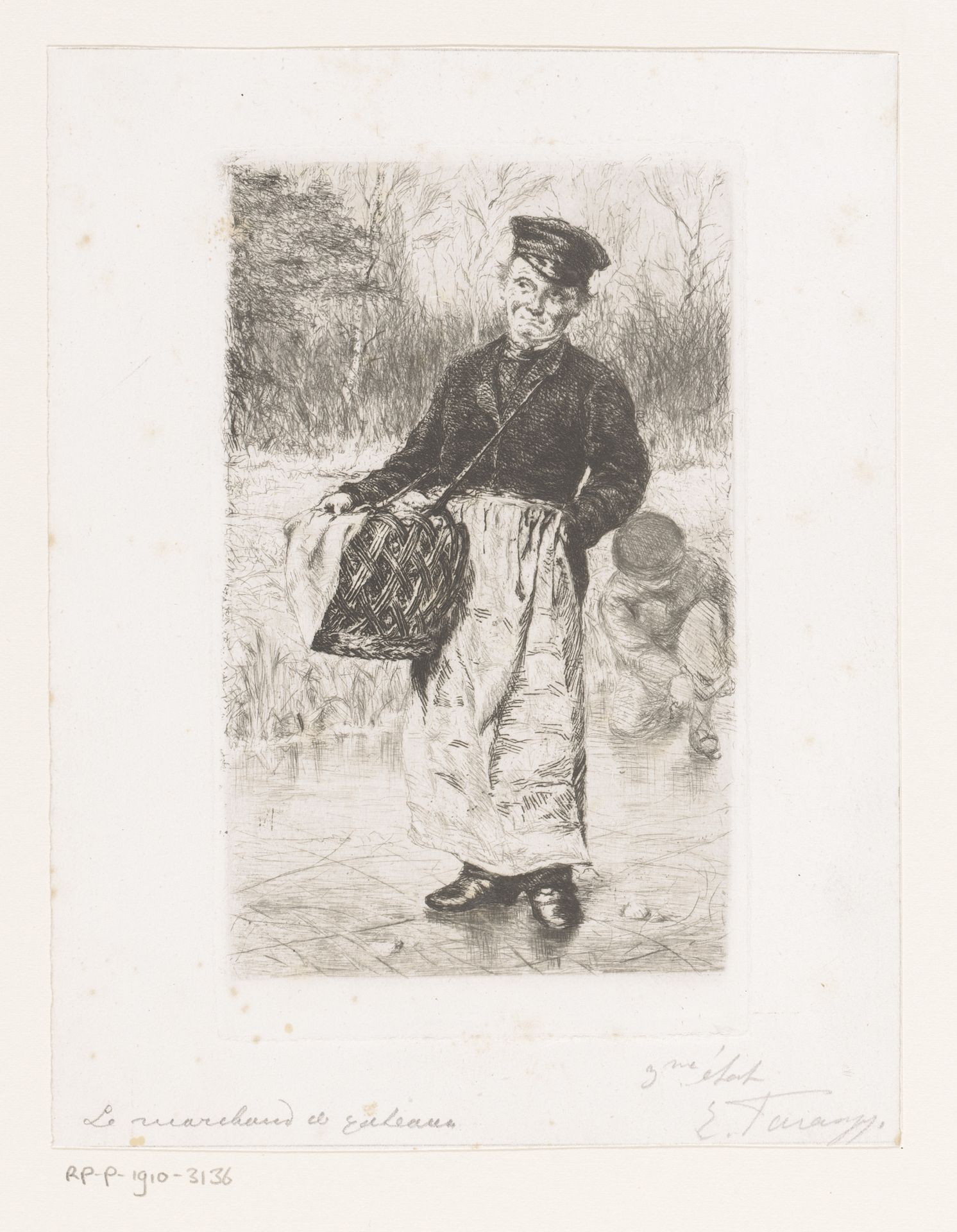 Koekverkoper op het ijs by Edgard Farasyn
