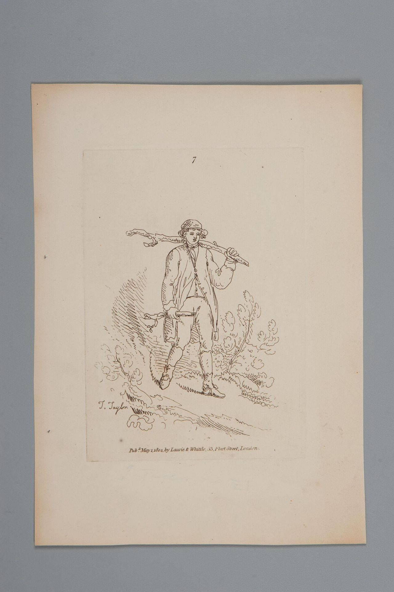 Man Carrying a Stick by T. Taylor