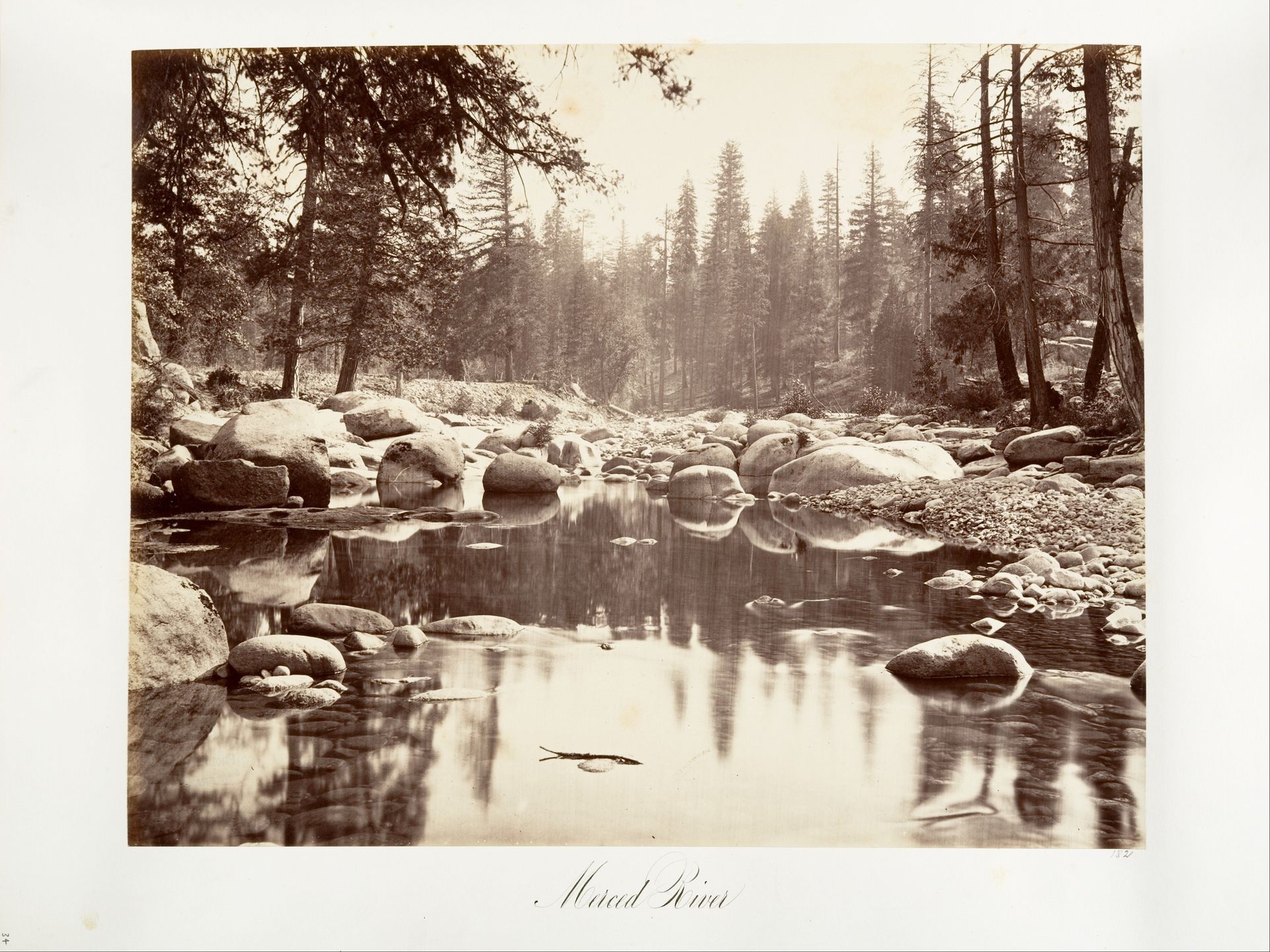 Merced River by Carleton E. Watkins