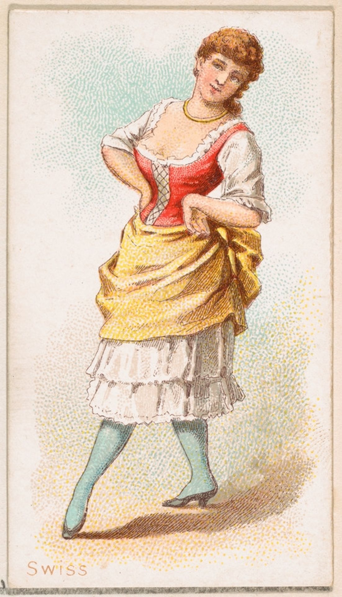Swiss Dancer, from the Dancing Women series (N186) issued by Wm. S. Kimball & Co. by William S. Kimball & Company