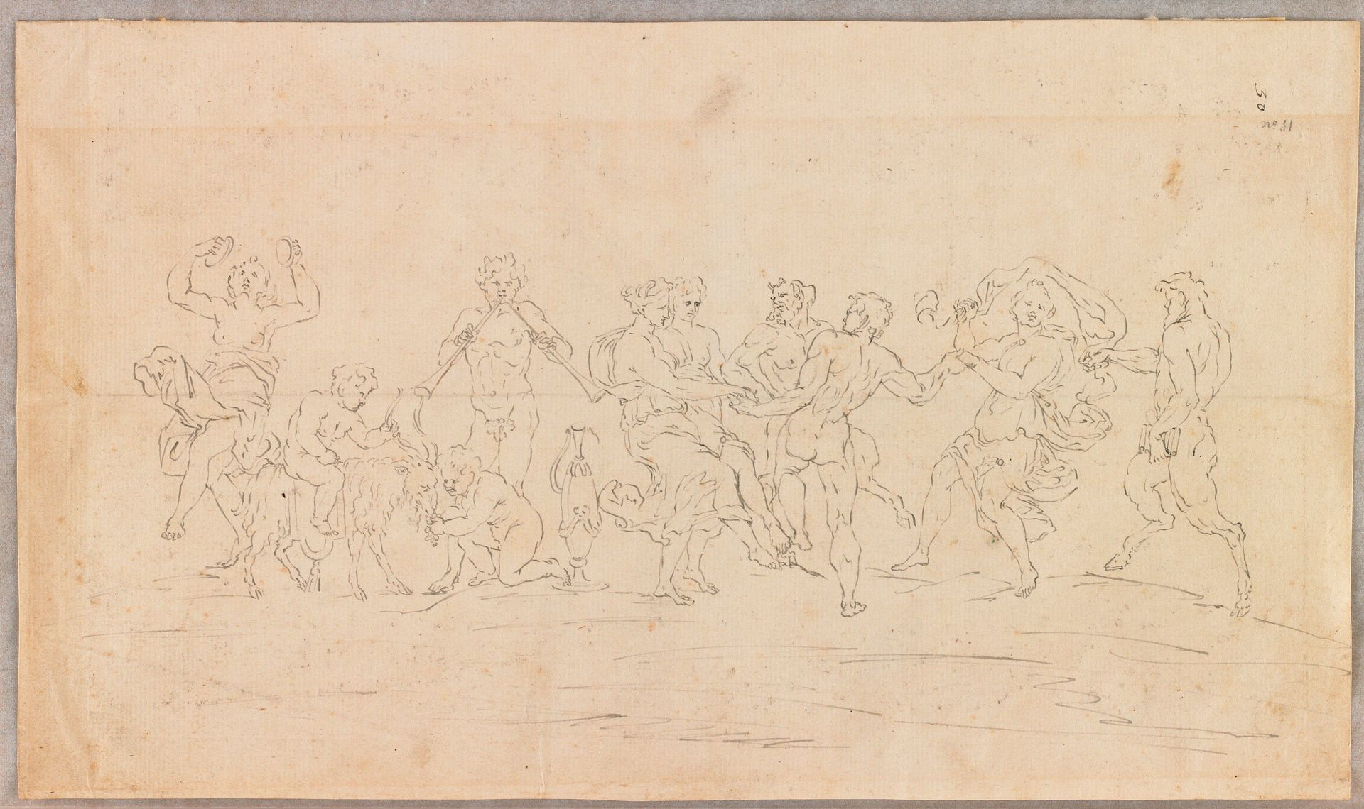 A Bacchanal (recto) by Anonymous