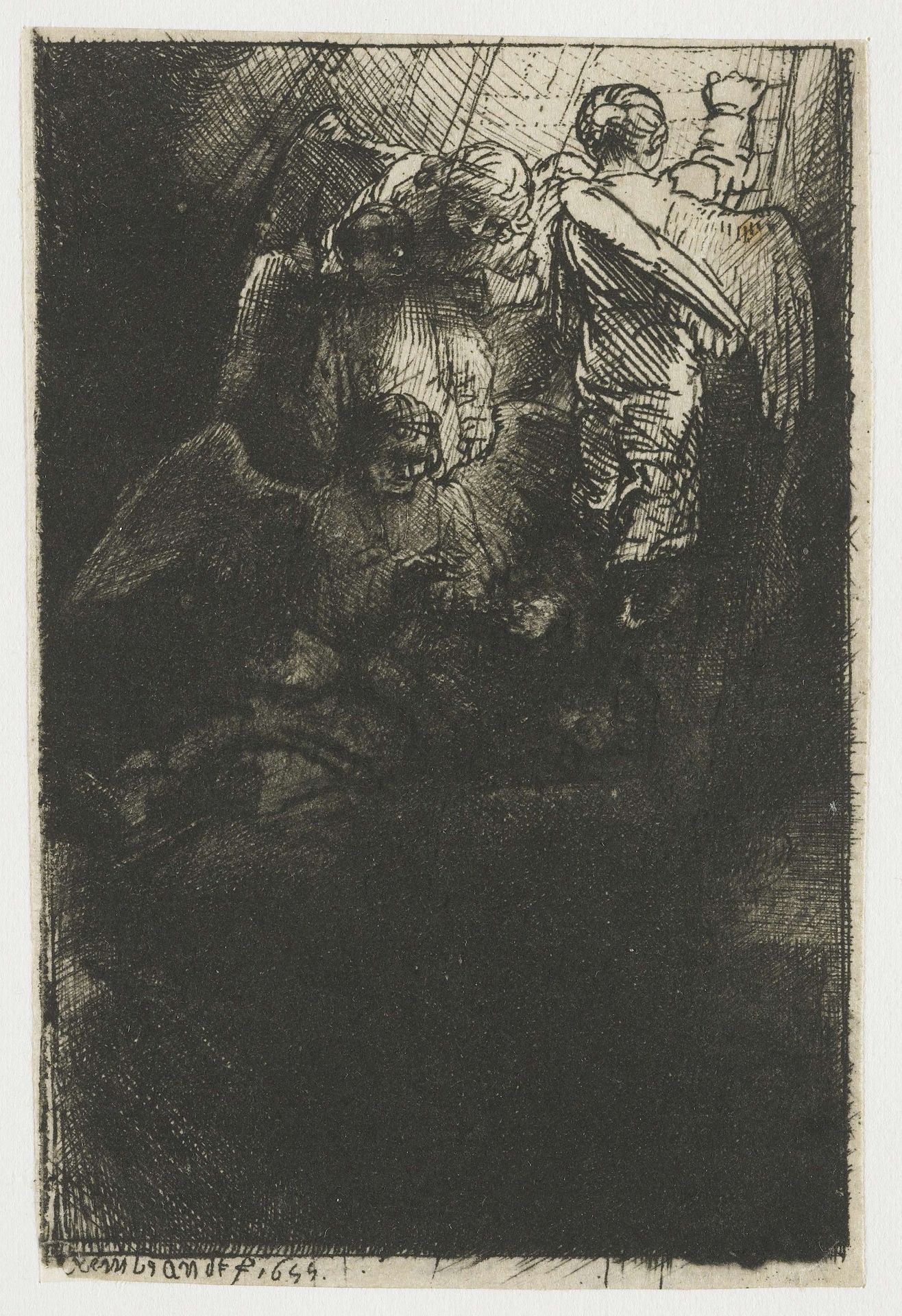 Jacob's ladder by Rembrandt van Rijn