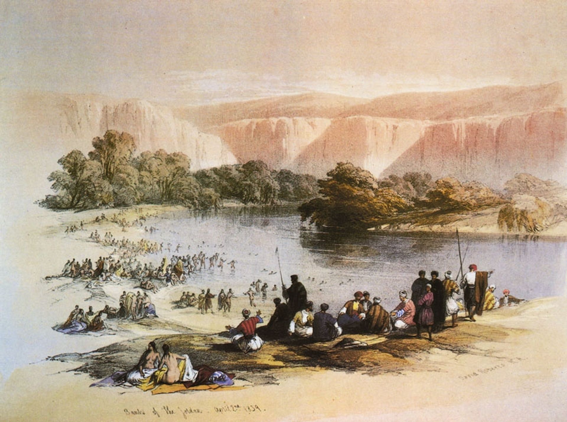 The Immersion of the Pilgrims by David Roberts