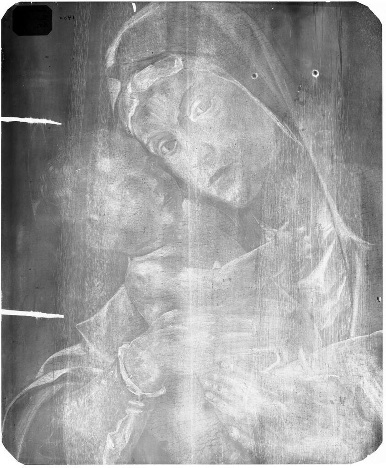 X-radiograph(s) of "Madonna and Child" by Artist of original: Bartolomeo Montagna