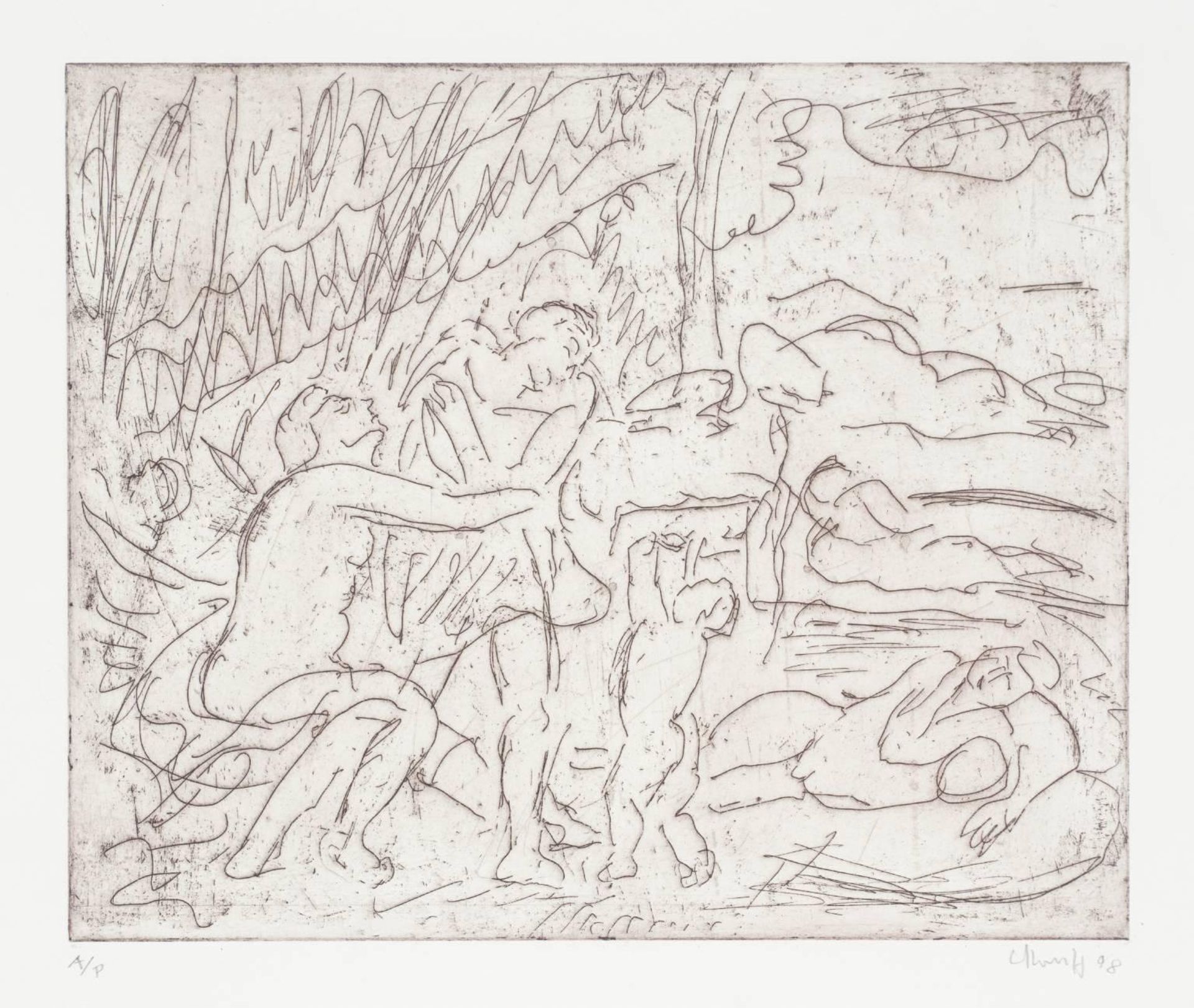 Cephalus and Aurora (3) by Leon Kossoff