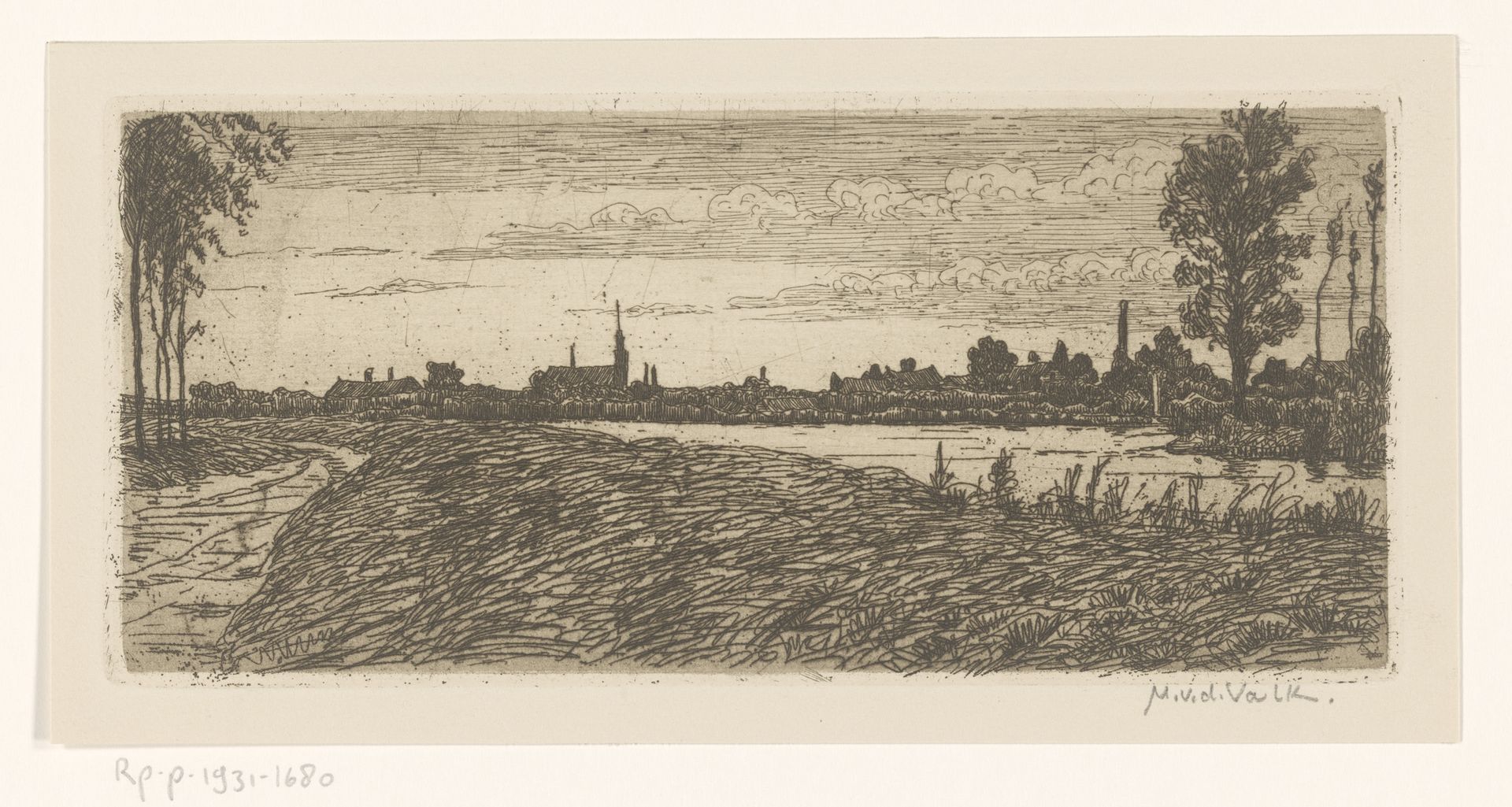 Dorp aan de Vecht by Maurits van der Valk