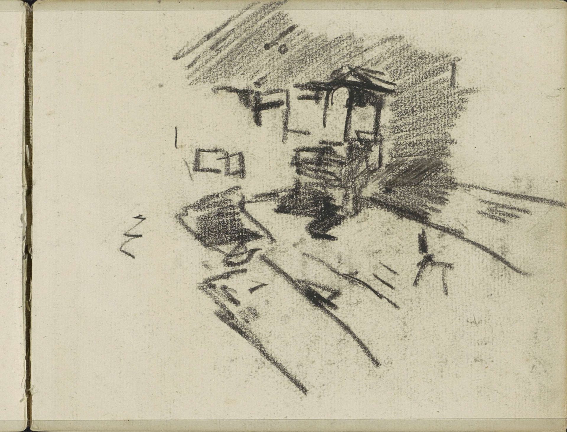 Gezicht in Amsterdam by George Hendrik Breitner