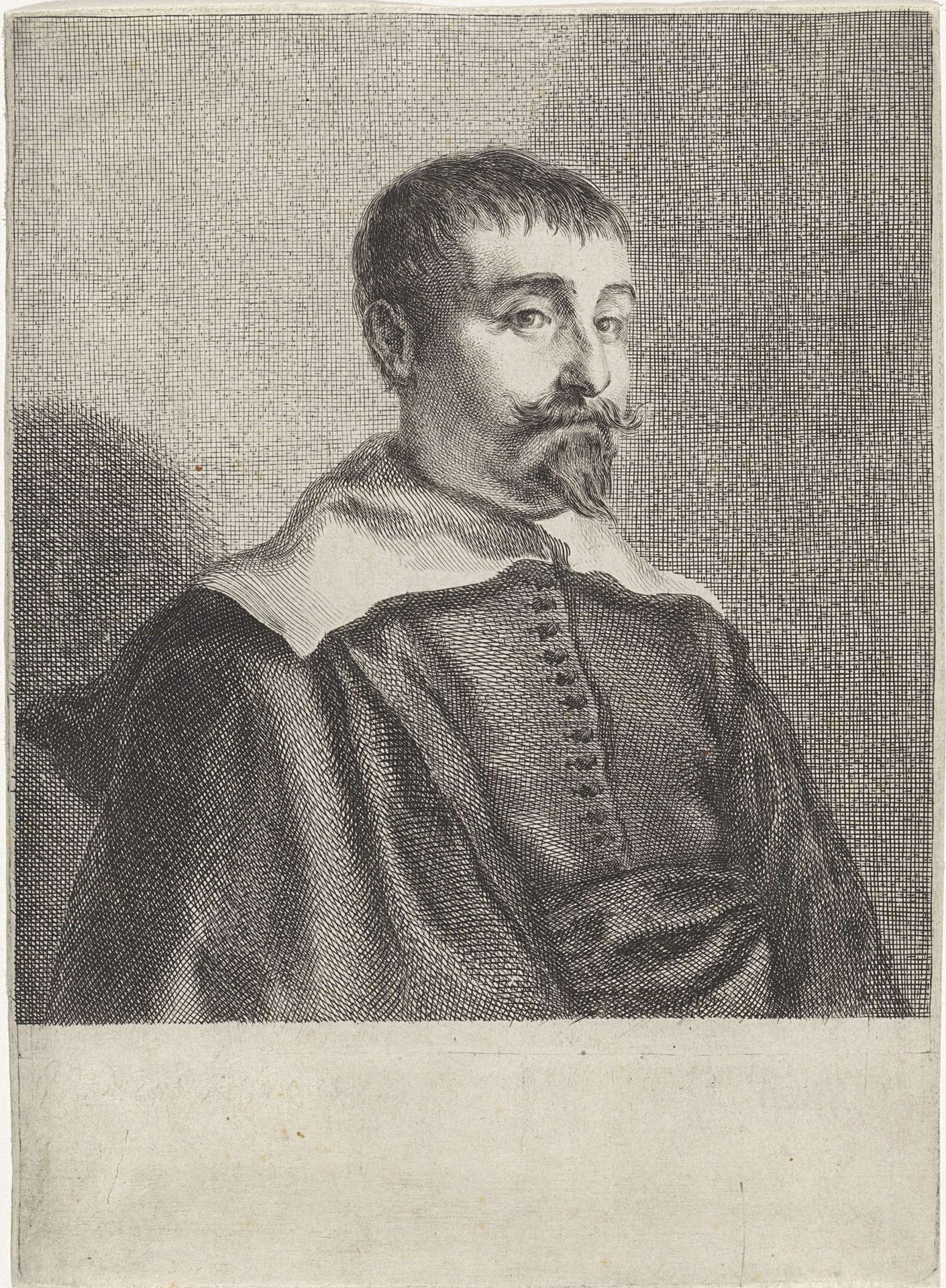 Portret van een onbekende man by Cornelis Visscher