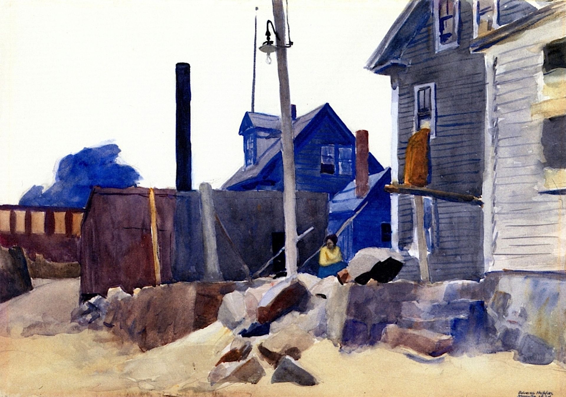 House on the Shore by Edward Hopper