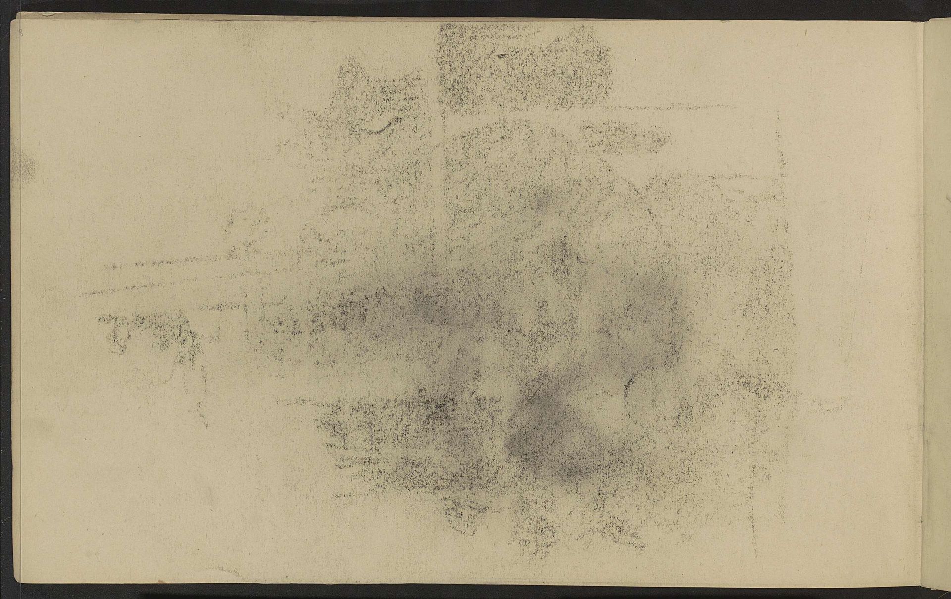 Abklatsch van de krijttekening op pagina 9 by Willem Witsen