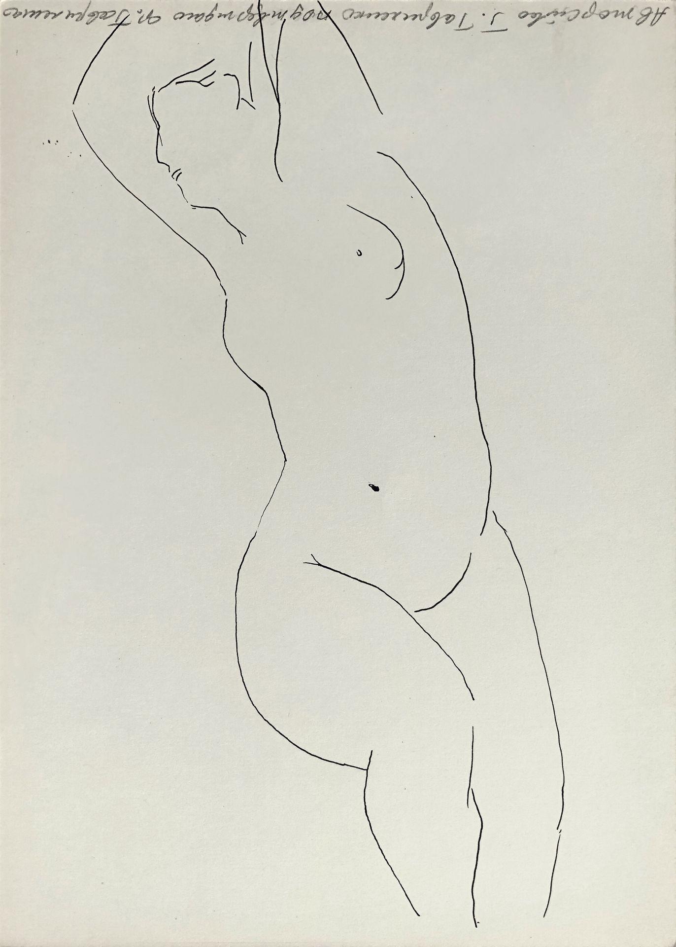 Nude lying down by Hryhorii Havrylenko
