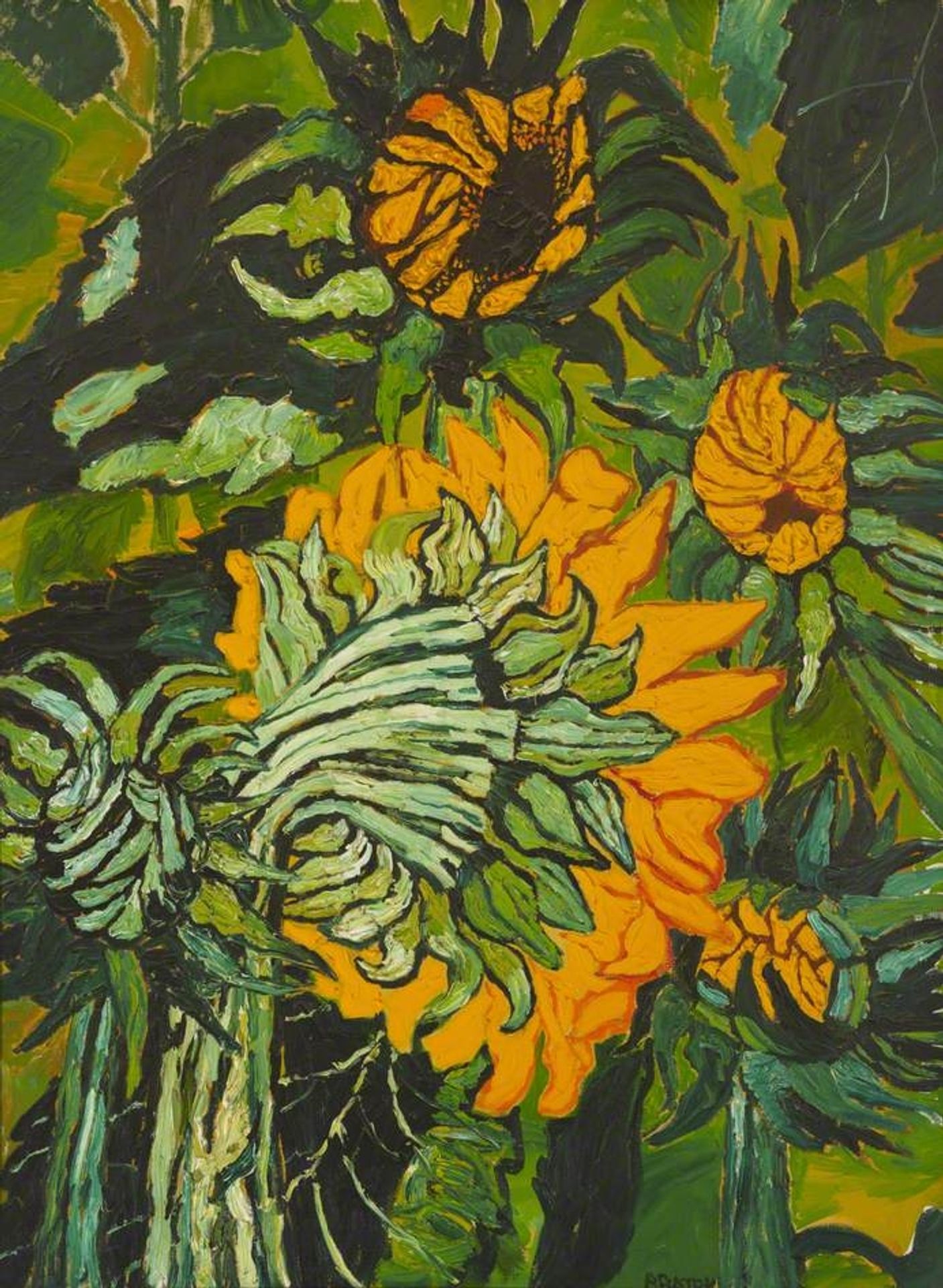 Sunflowers by John Bratby
