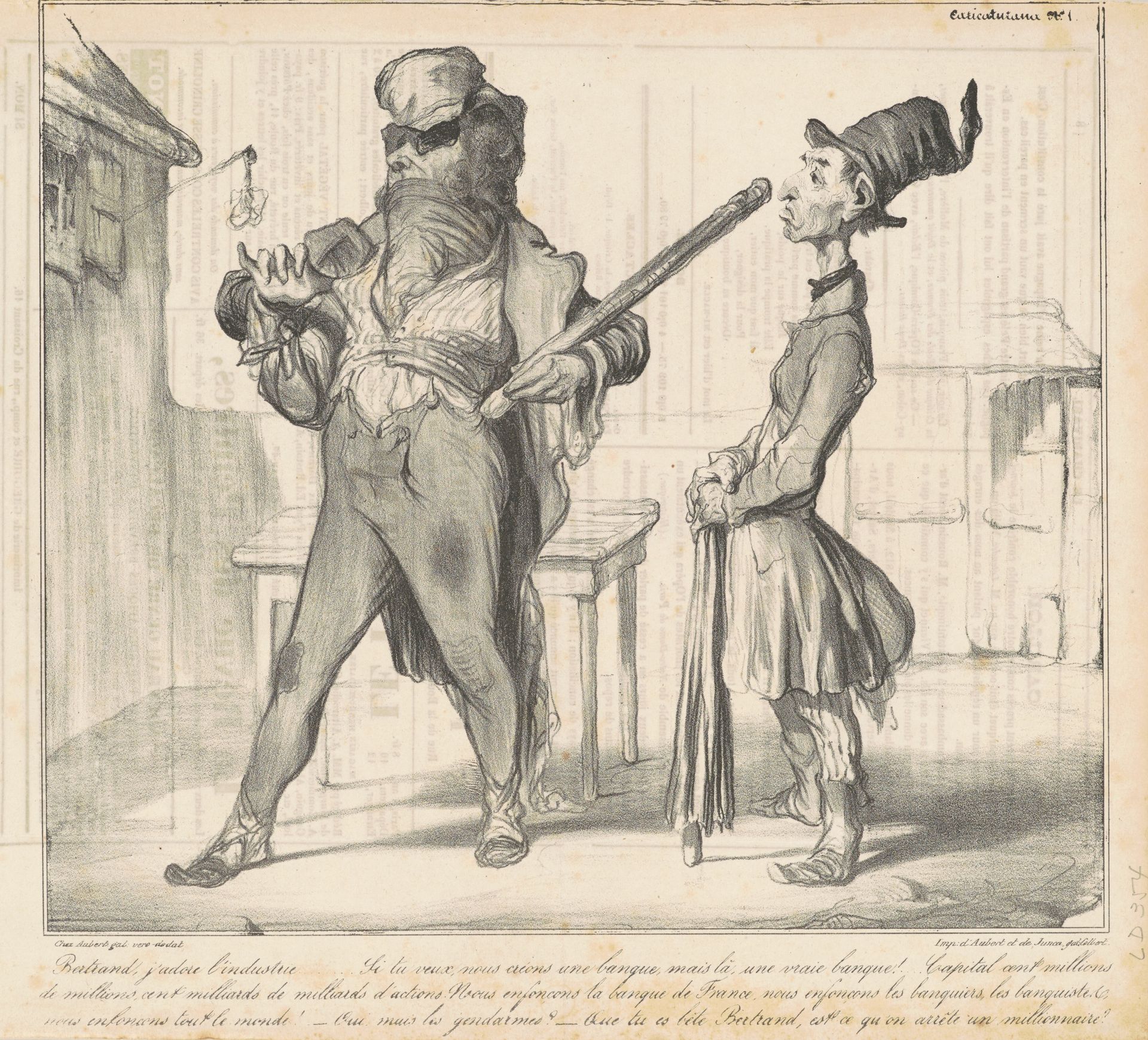 Bertrand, j'adore l'industrie... by Honoré Daumier