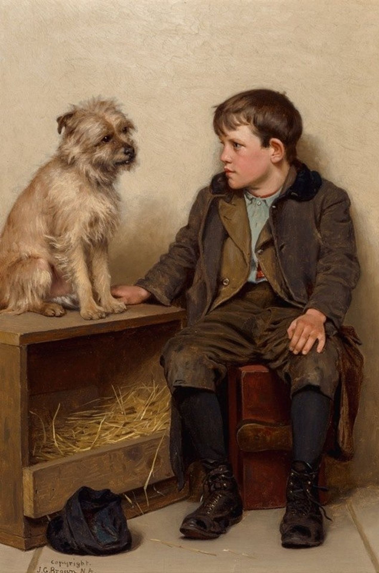A Confab by John George Brown