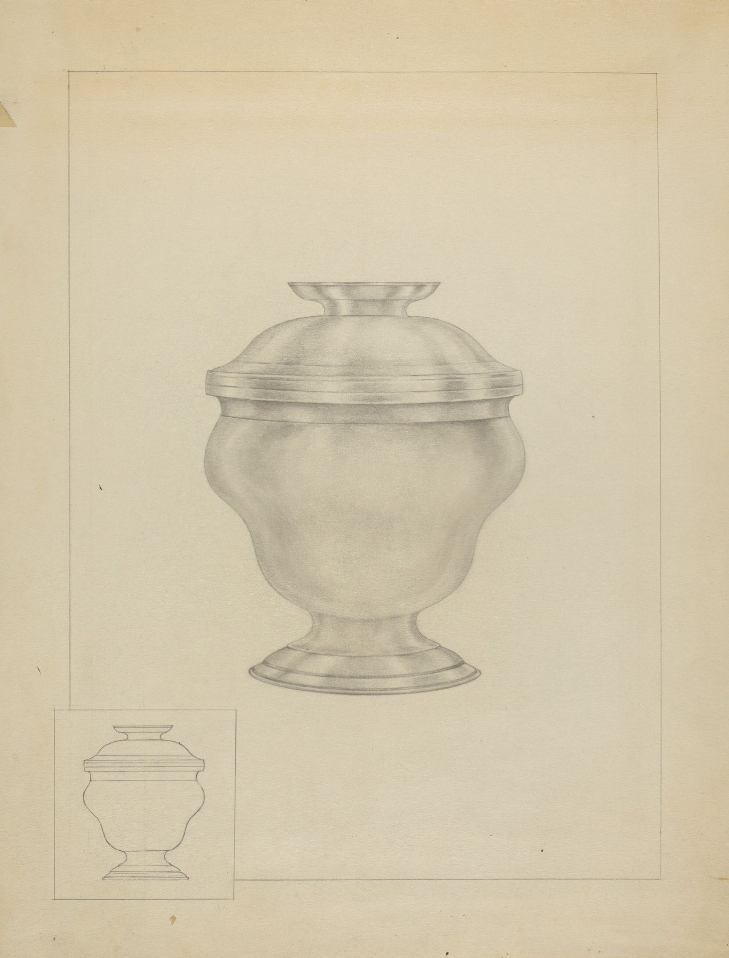 Silver Sugar Bowl by Isidore Steinberg
