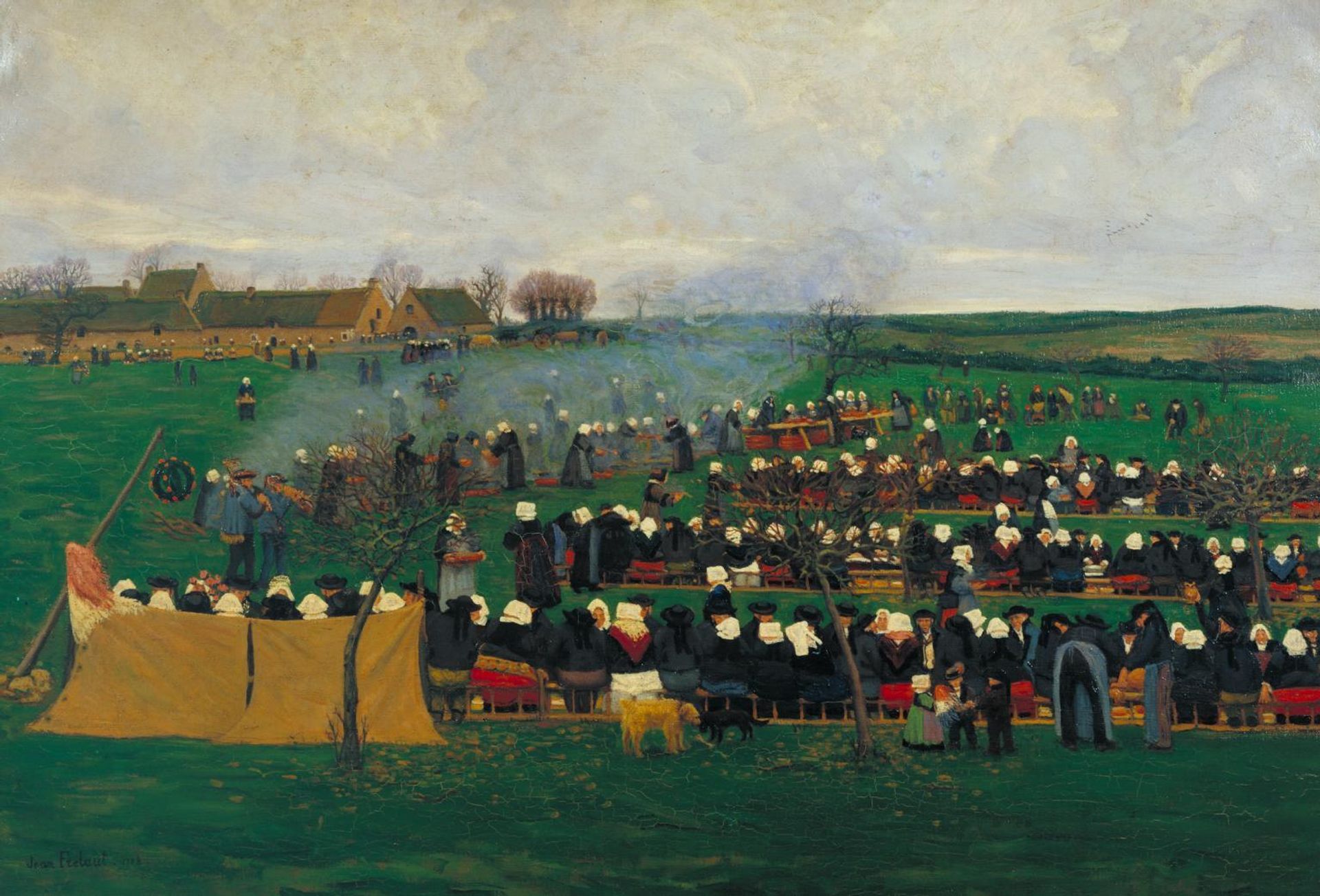 Wedding Feast in Brittany by Jean Frélaut