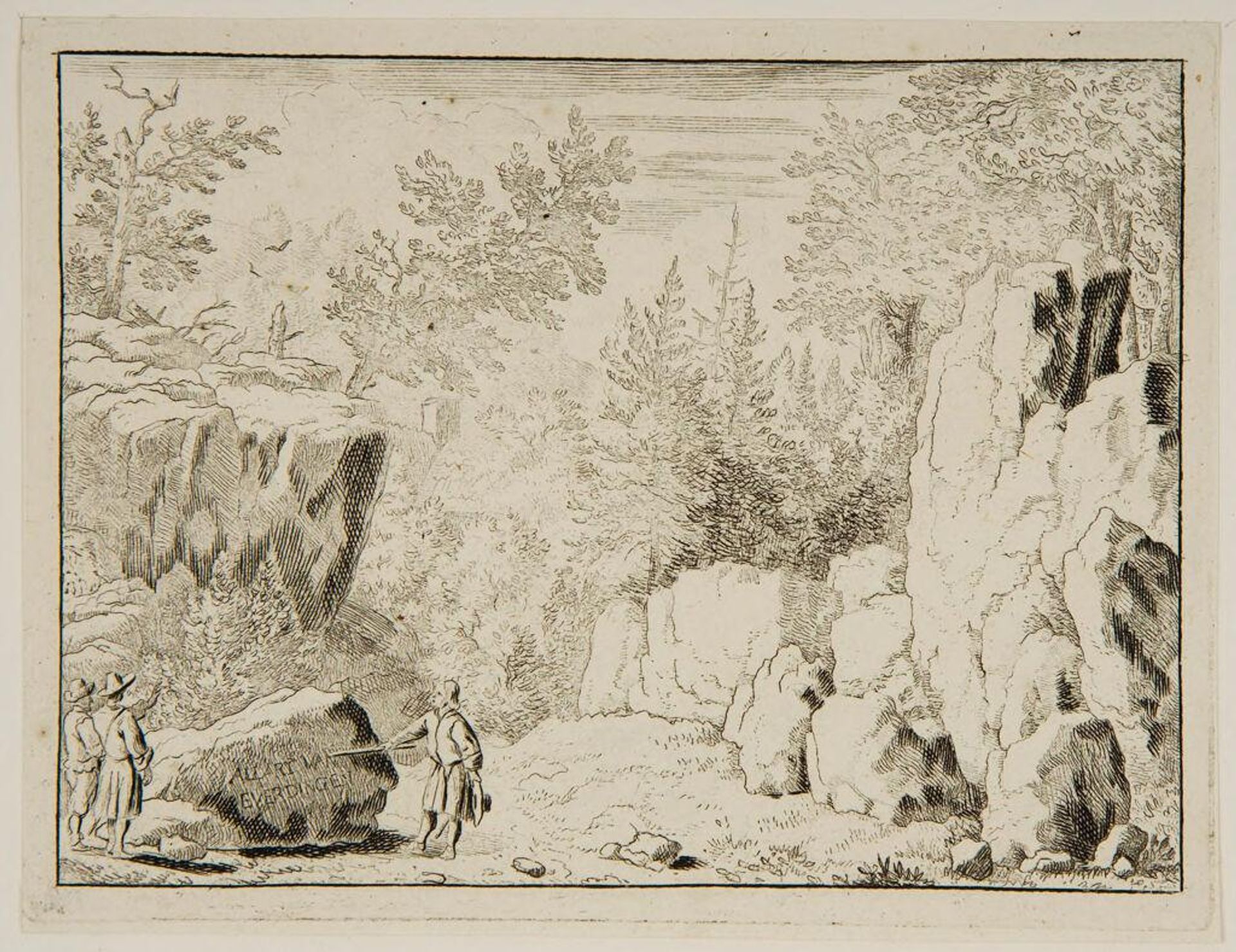 Inscription on the Rock by Allart van Everdingen